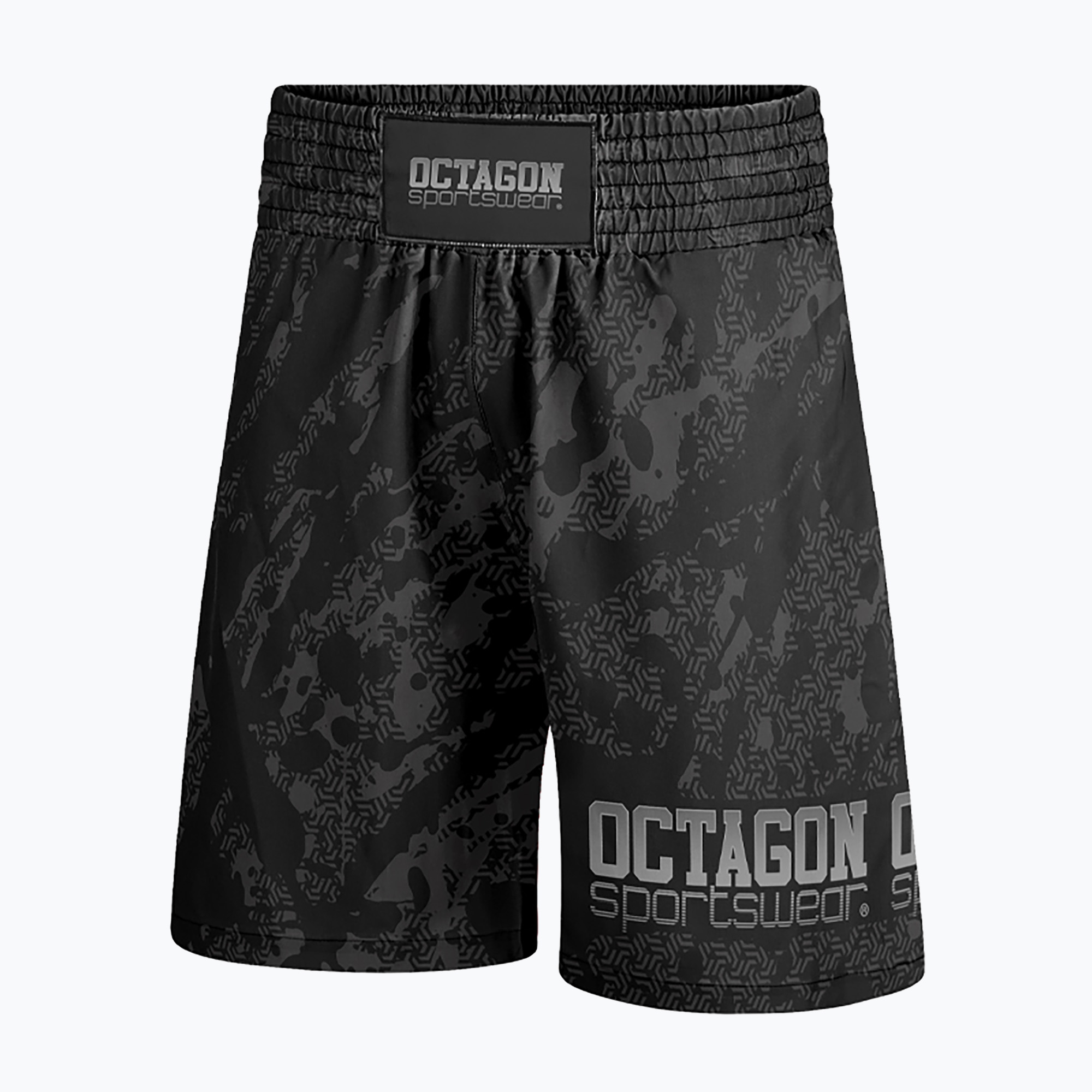 Pantaloni scurți de box pentru bărbați Octagon Geo Grunge black (Geo Grunge 10099-SB)