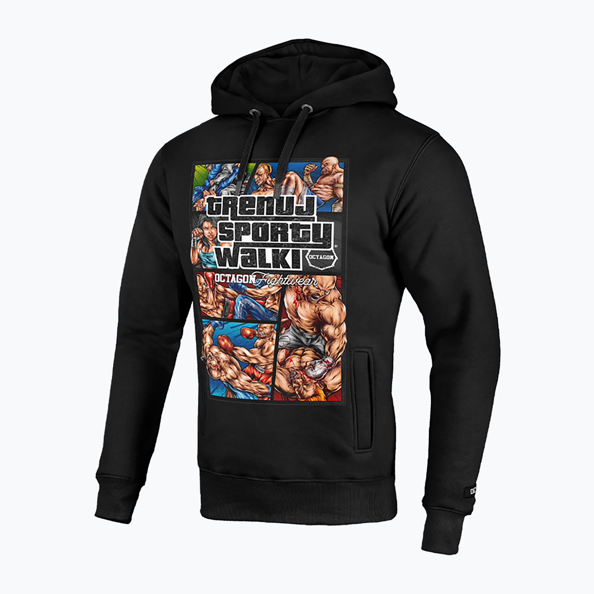 Bărbați Octagon Training Combat Sports hanorac negru (Trenuj Sporty Walki 10713-BK)