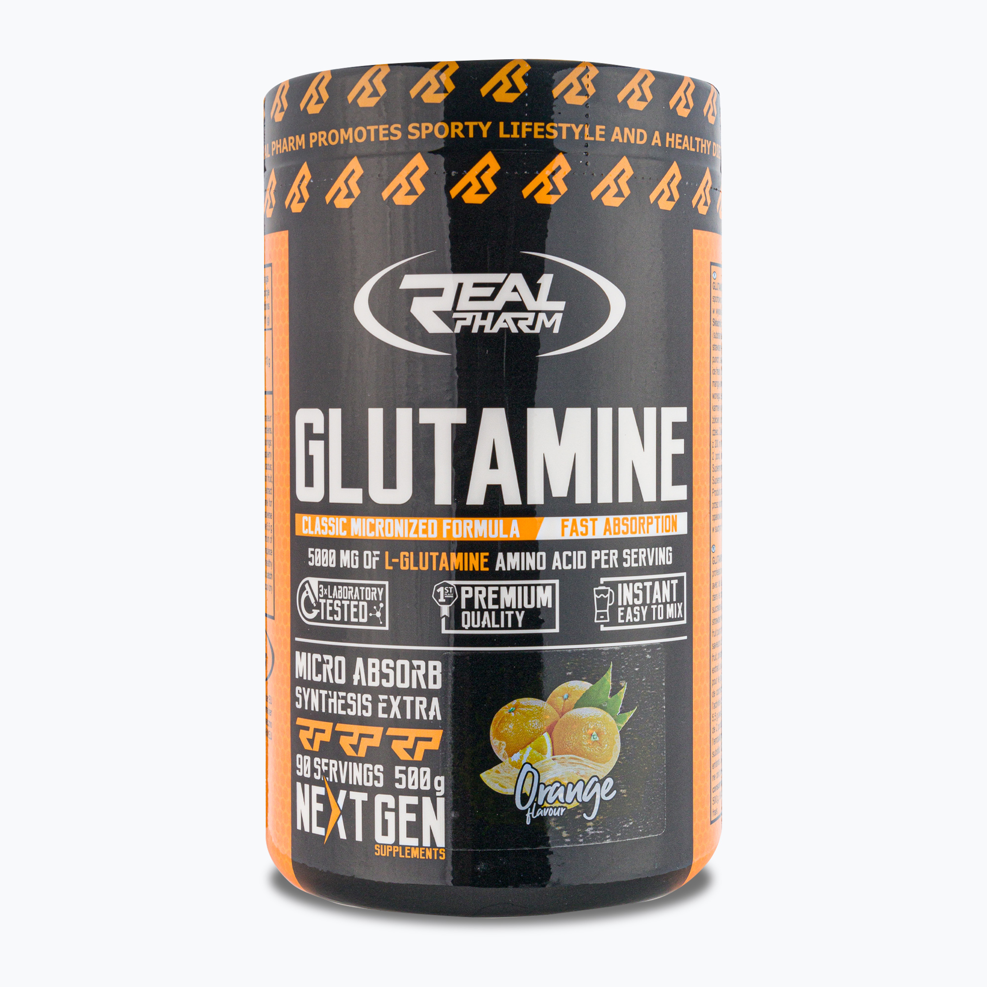 Real Pharm aminoacizi Glutamina 500g Orange 666268 (Glutamine 500g Orange 666268)