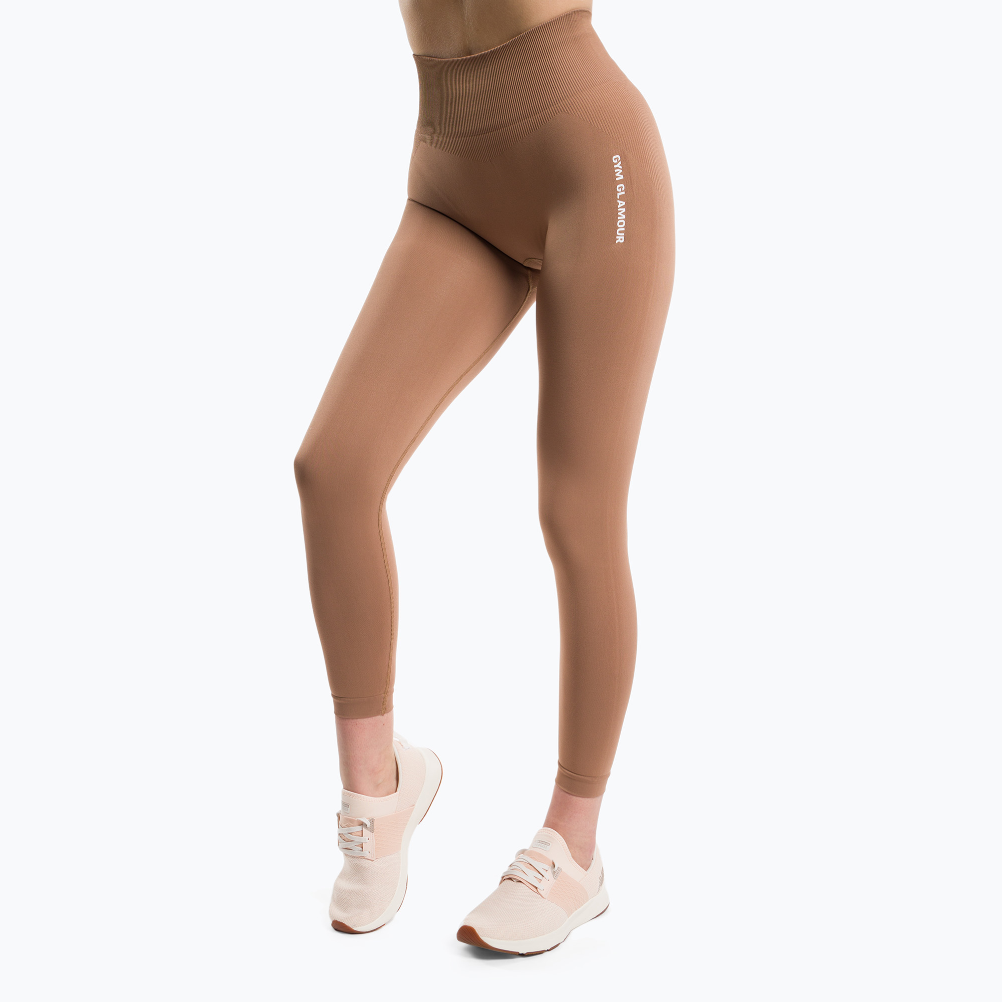 Colanți de antrenament pentru femei Gym Glamour Compress Cappuccino 452 (Compress 452)