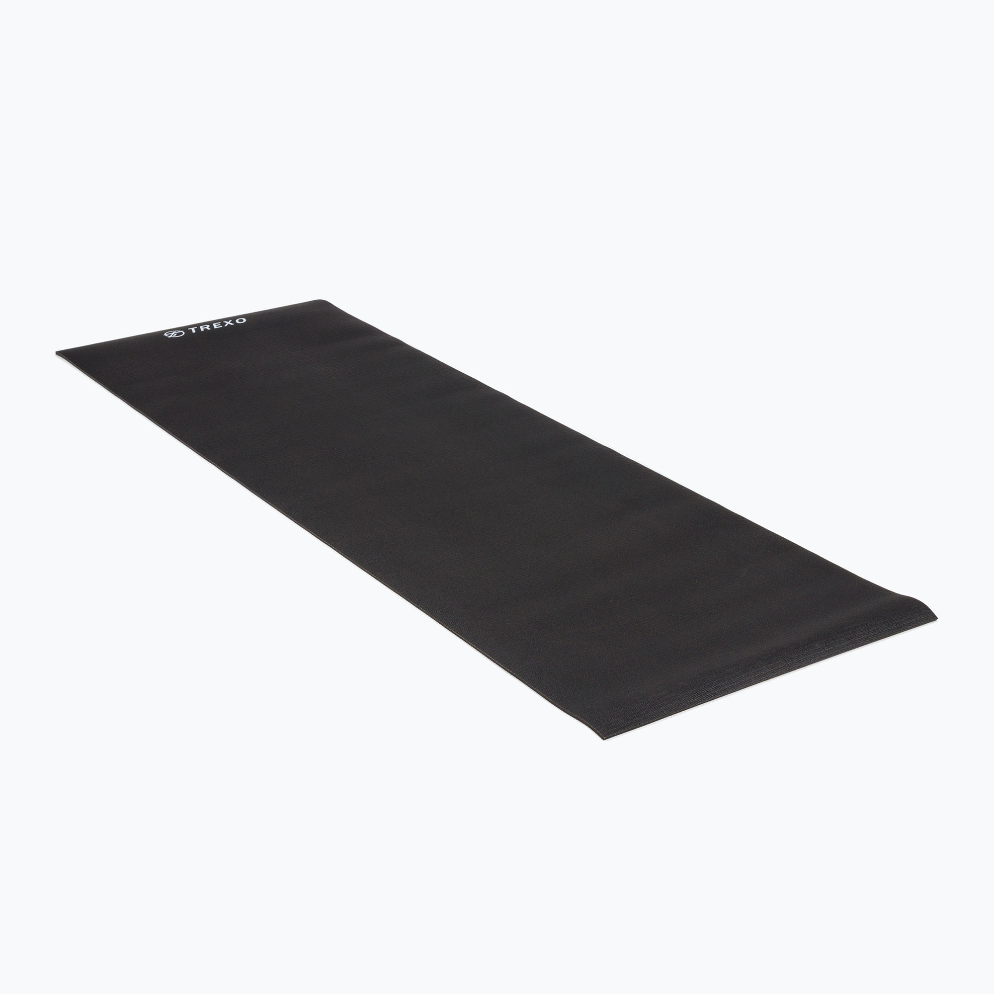 TREXO PVC 6 mm yoga mat negru YM-P01C