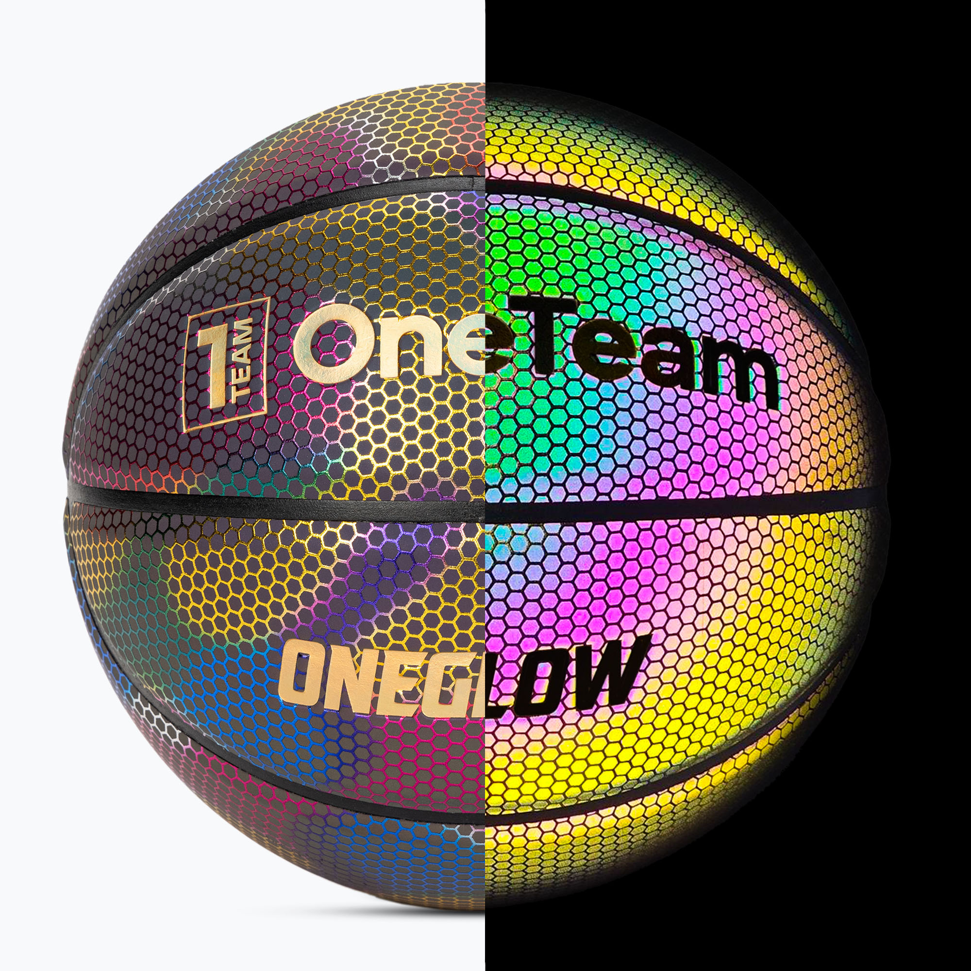 Minge de baschet OneTeam Holograficzna czarny (Holograficzna OT-BB01H)