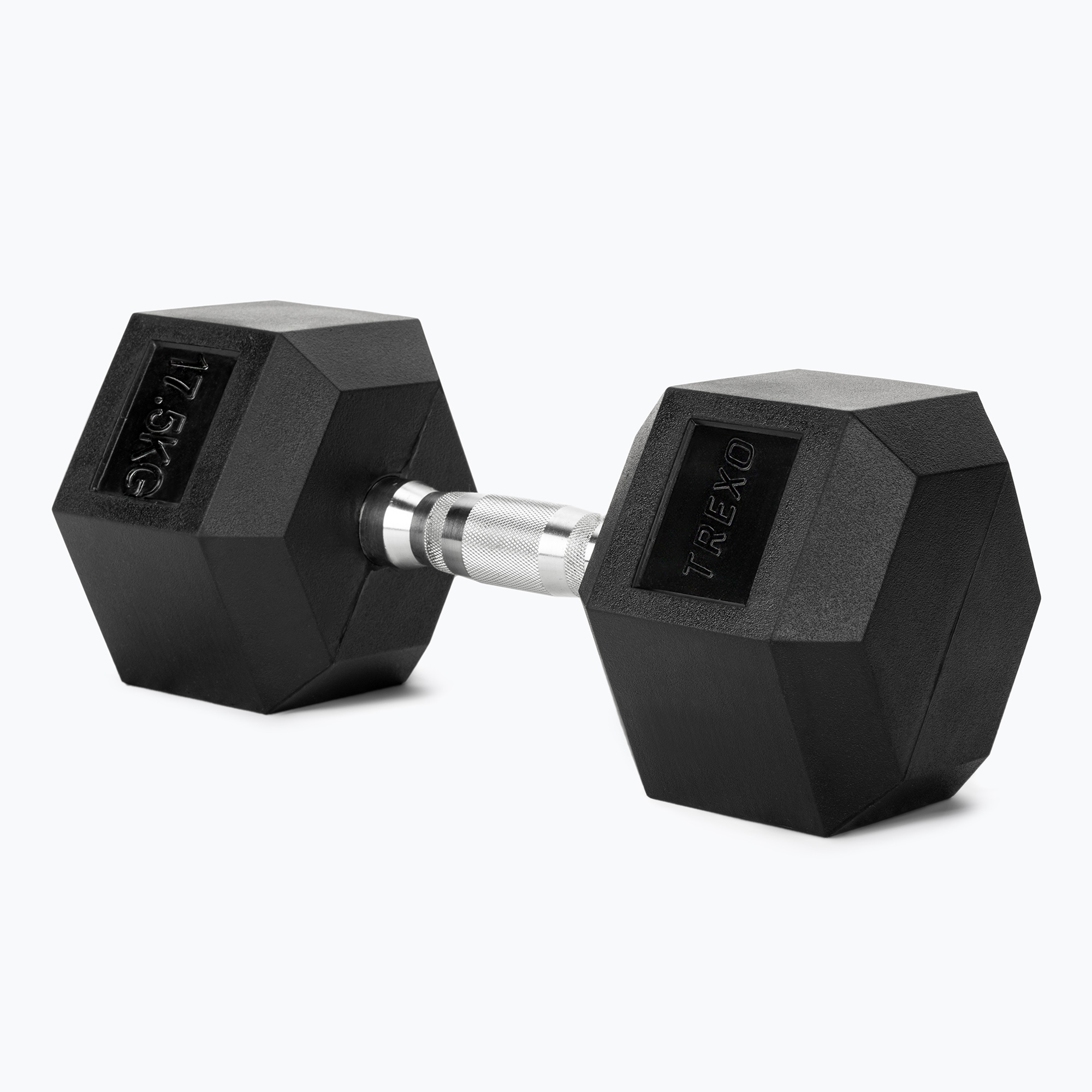 Halteră cauciucată TREXO Hex 17.5 kg (Hex HXD175)