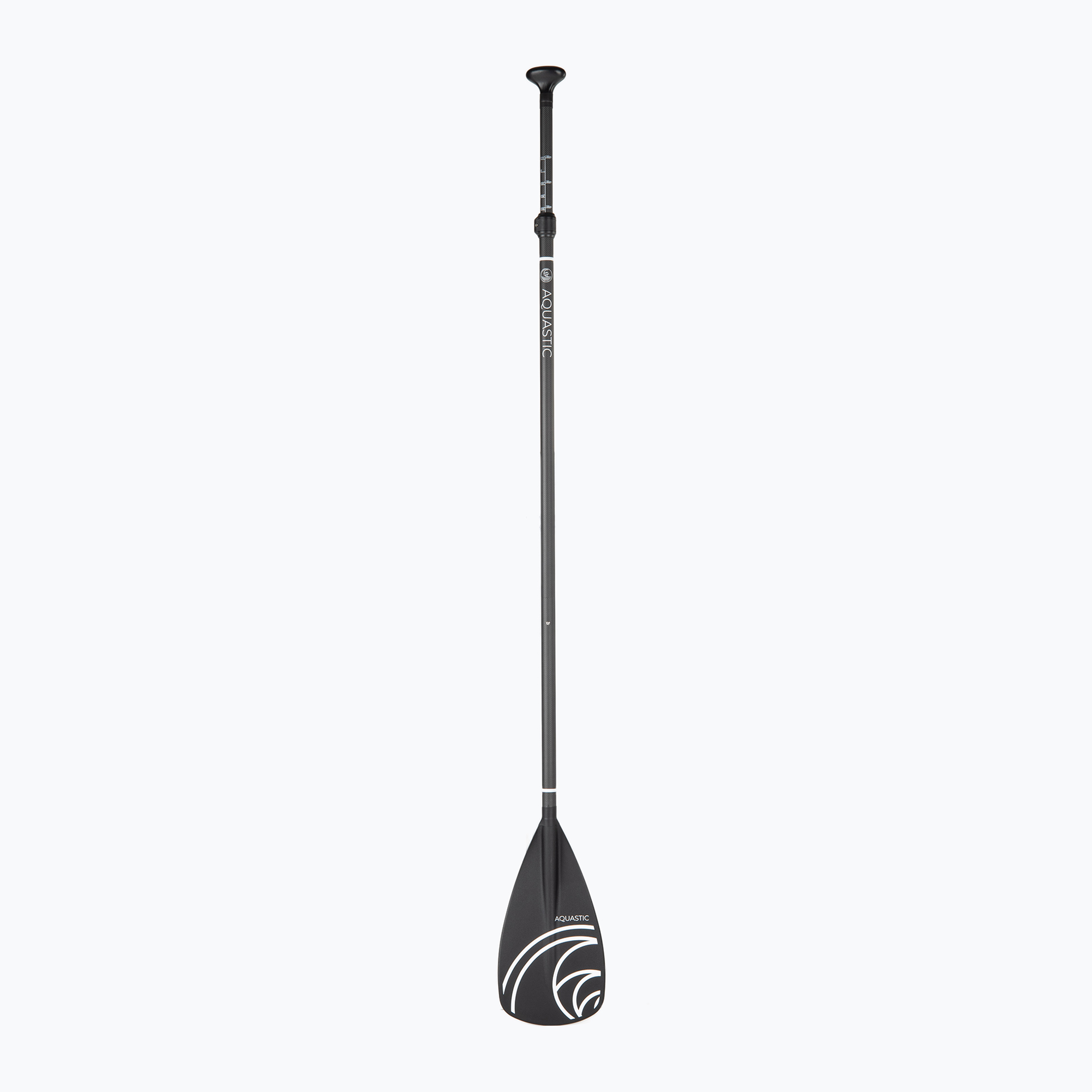 Vâslă SUP din 3-elemente AQUASTIC SUP Fibră + Carbon negru (AQS-B4I139-BK)