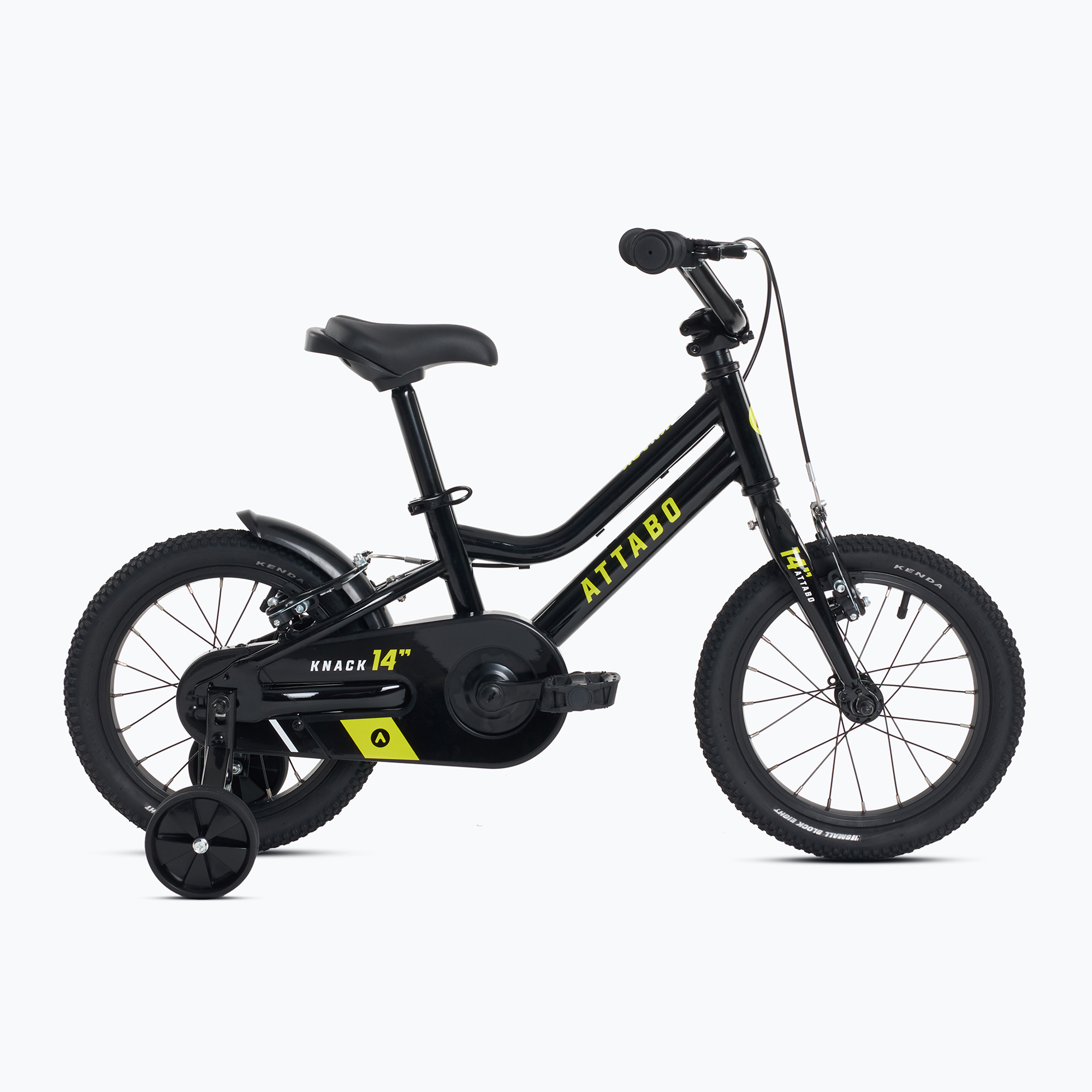 Bicicletă pentru copii ATTABO KNACK 14" neagră (KNACK 14" ATB-B5I018-BK)