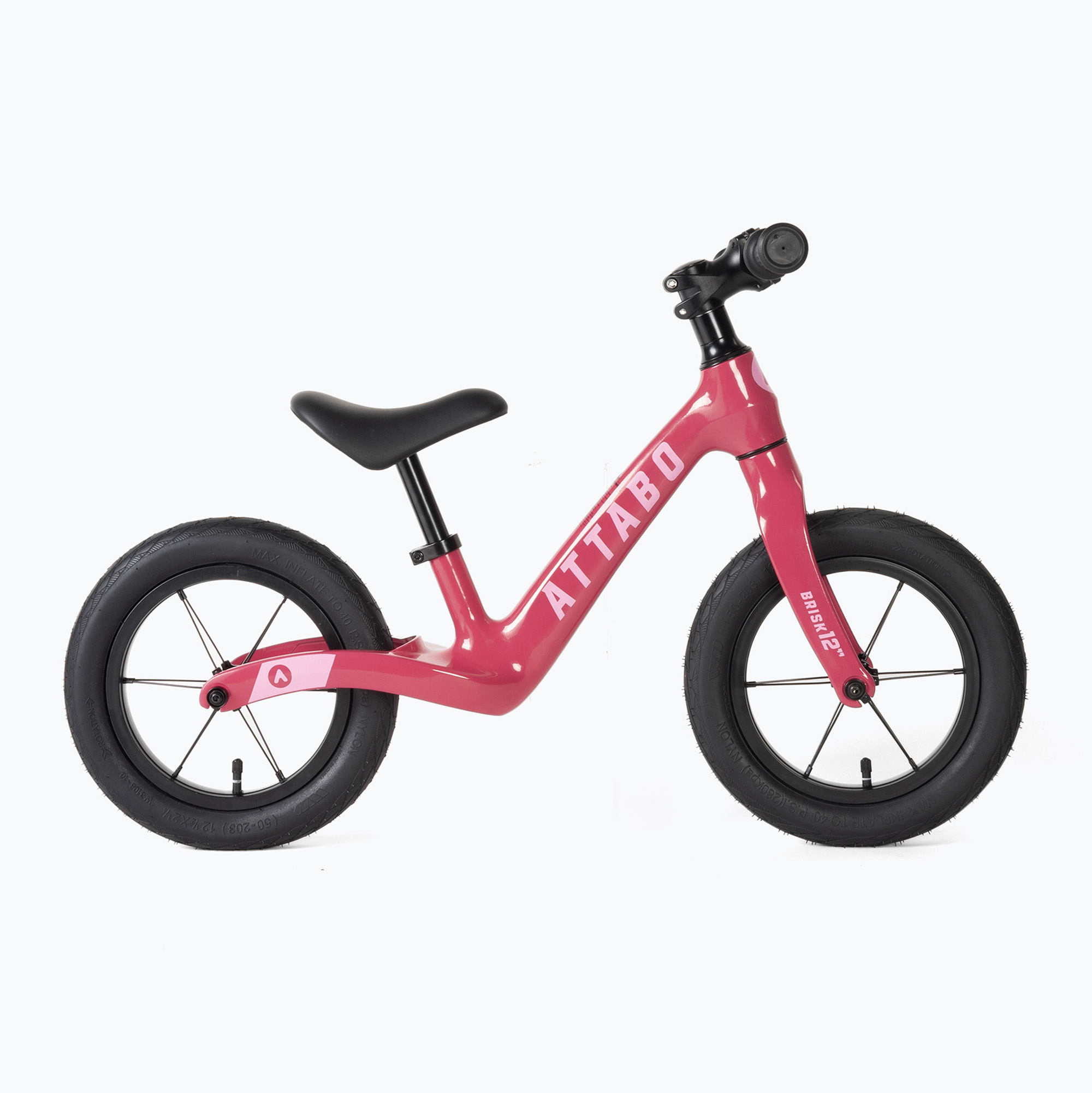 Bicicletă de echilibru ATTABO Brisk  roz (Brisk ATB-B4I003-PK)