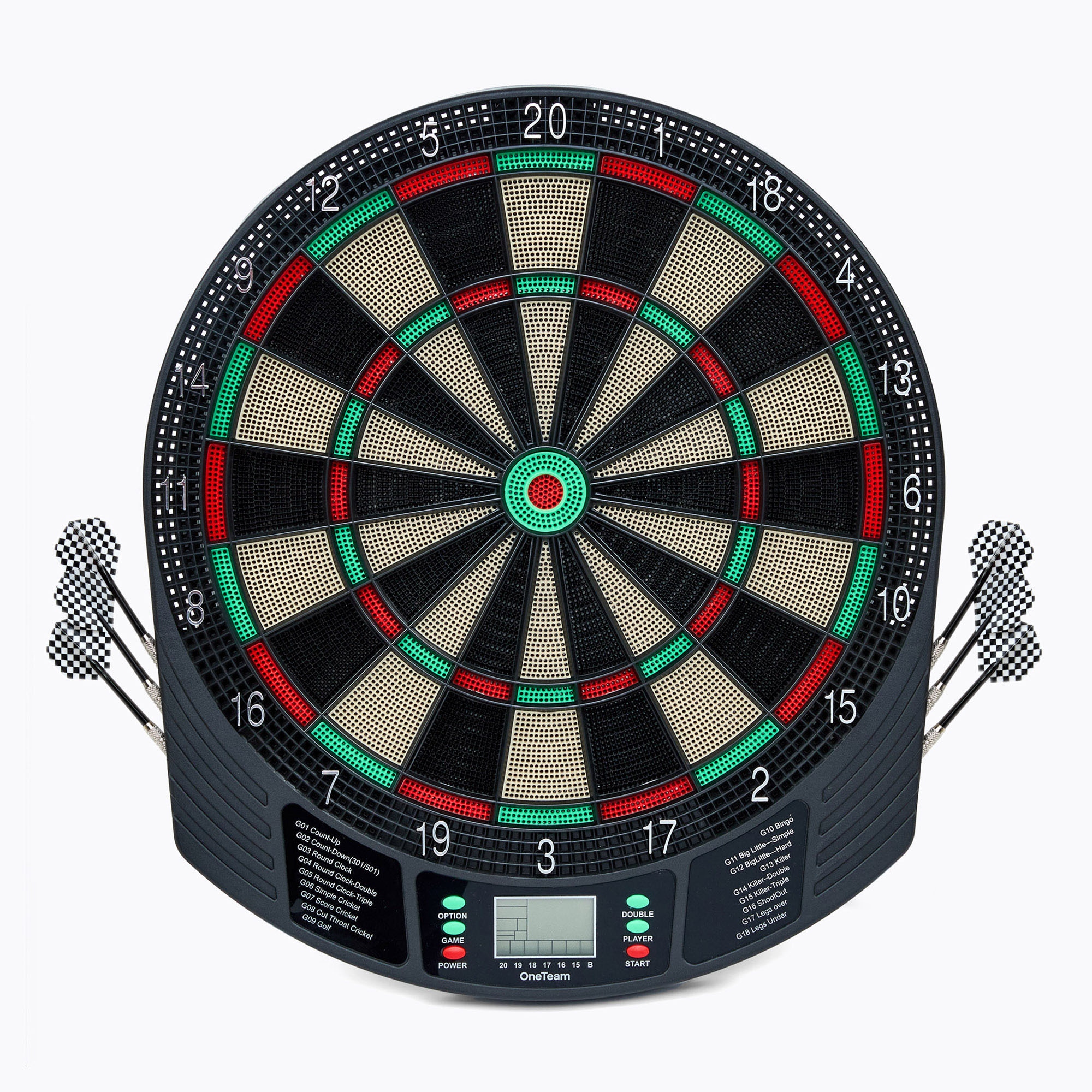 Panou electronic de darts  OneTeam FriendlyAim negru