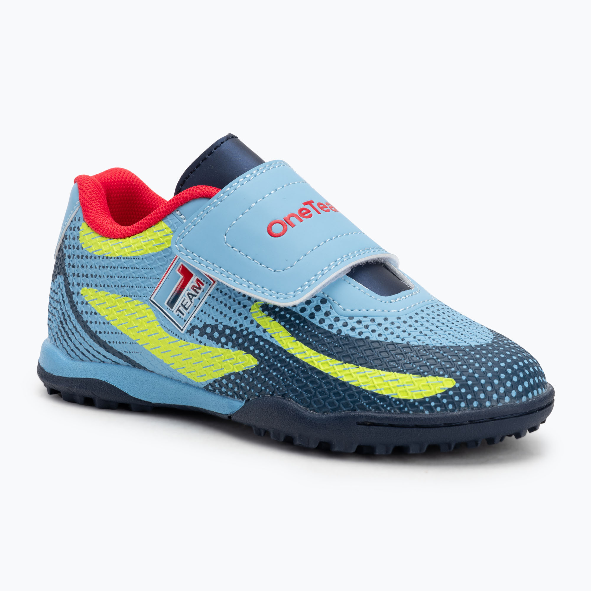 Încălțăminte de fotbal pentru copii  OneTeam Robero Junior TF niebieski/granatowy (Robero Junior TF OTM-B5AP003-BLU)