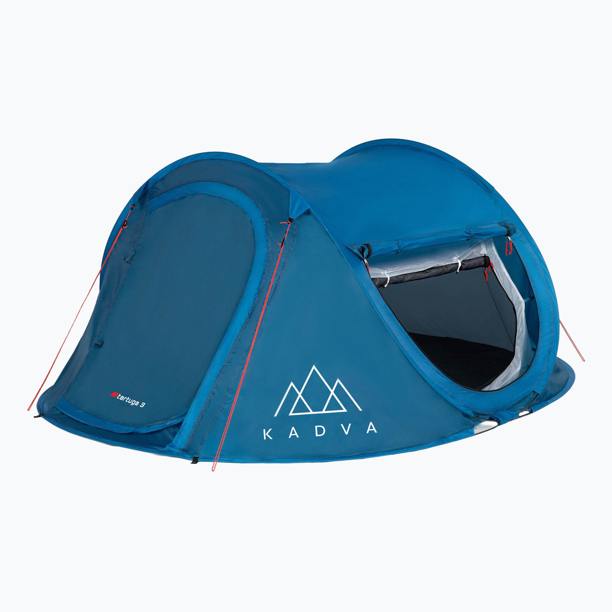 Cort de camping pentru 3-persoane KADVA Tartuga 3 albastru (Tartuga 3 KDW-TRT003)