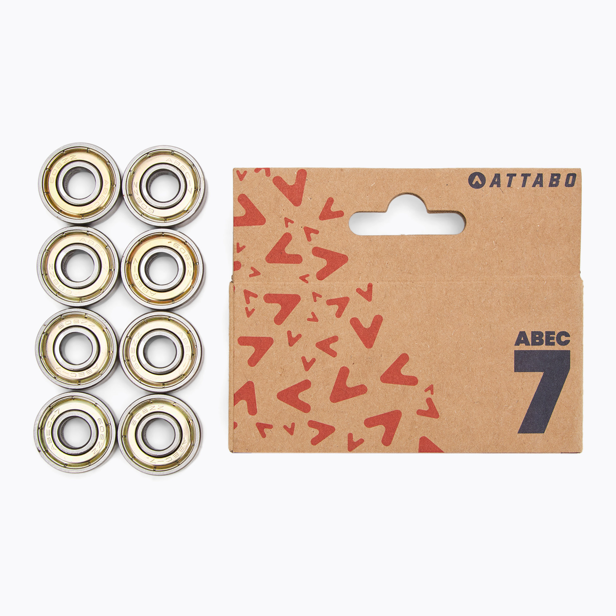 Rulmenți ATTABO Bearings ABEC 7 8 buc. argintiu (Bearings ATB-BEA-ABEC5-01)