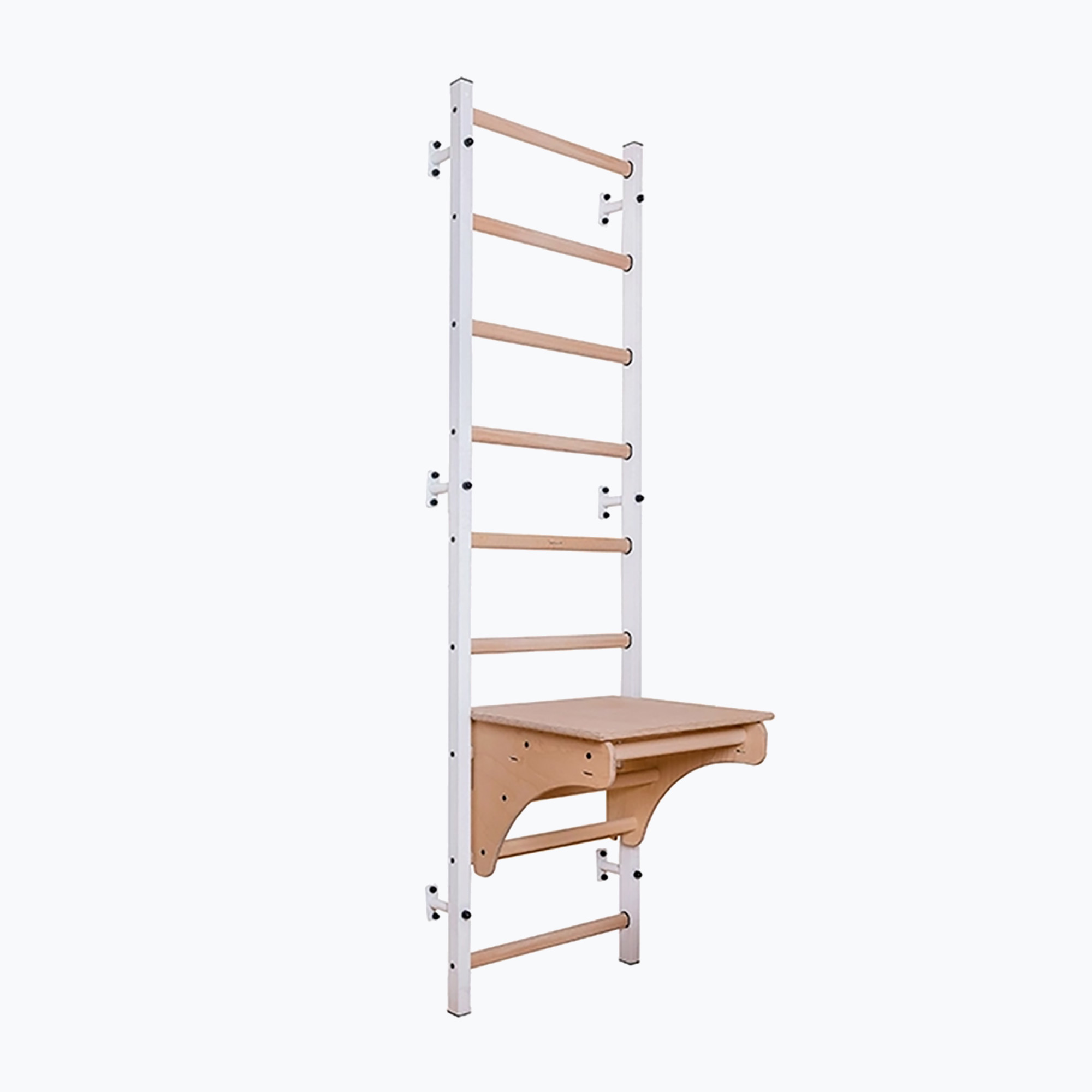 Scară de gimnastică BenchK 712W white matte/oak (BK-712W)