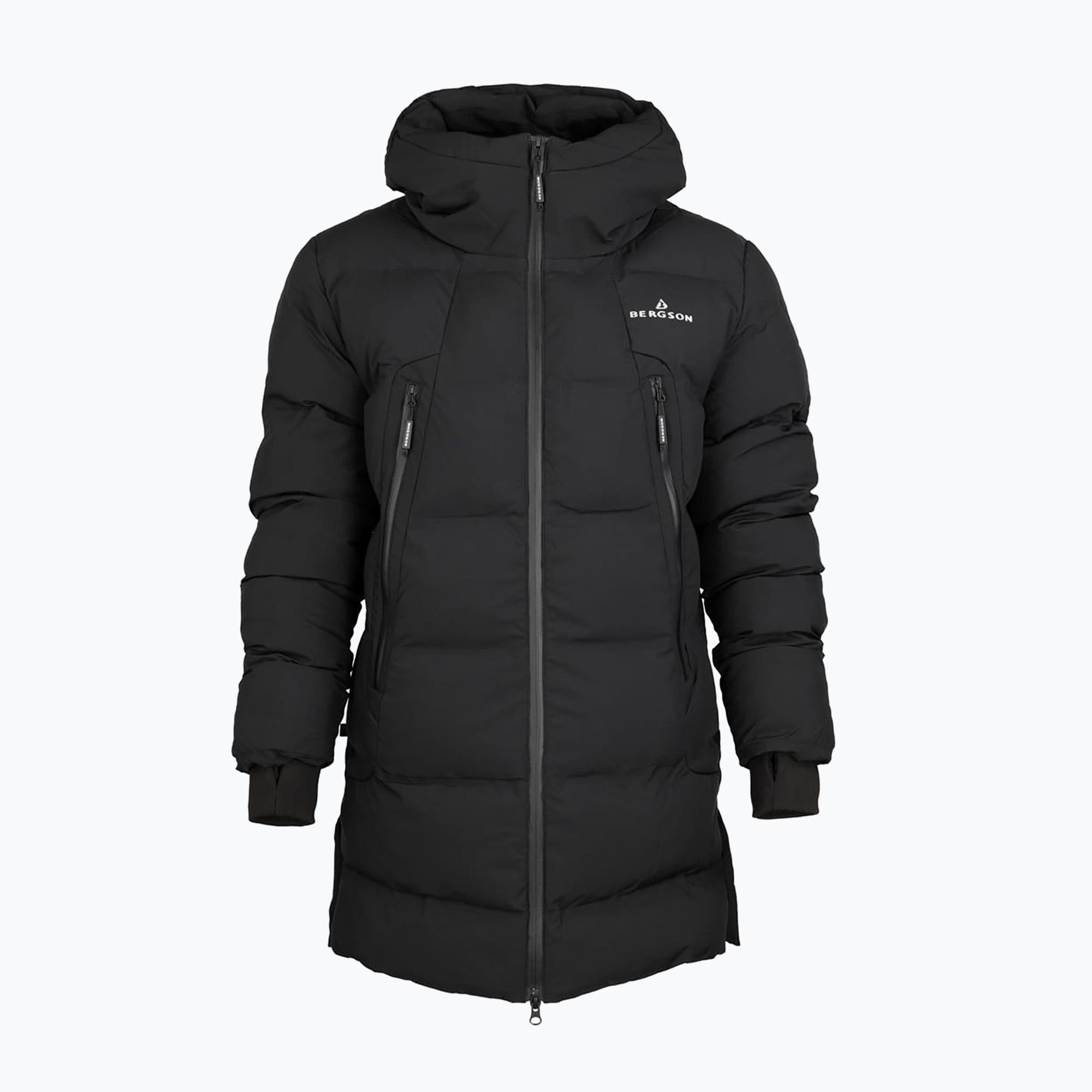 Haină izolată pentru bărbați BERGSON Snow Leopard Primaloft negru