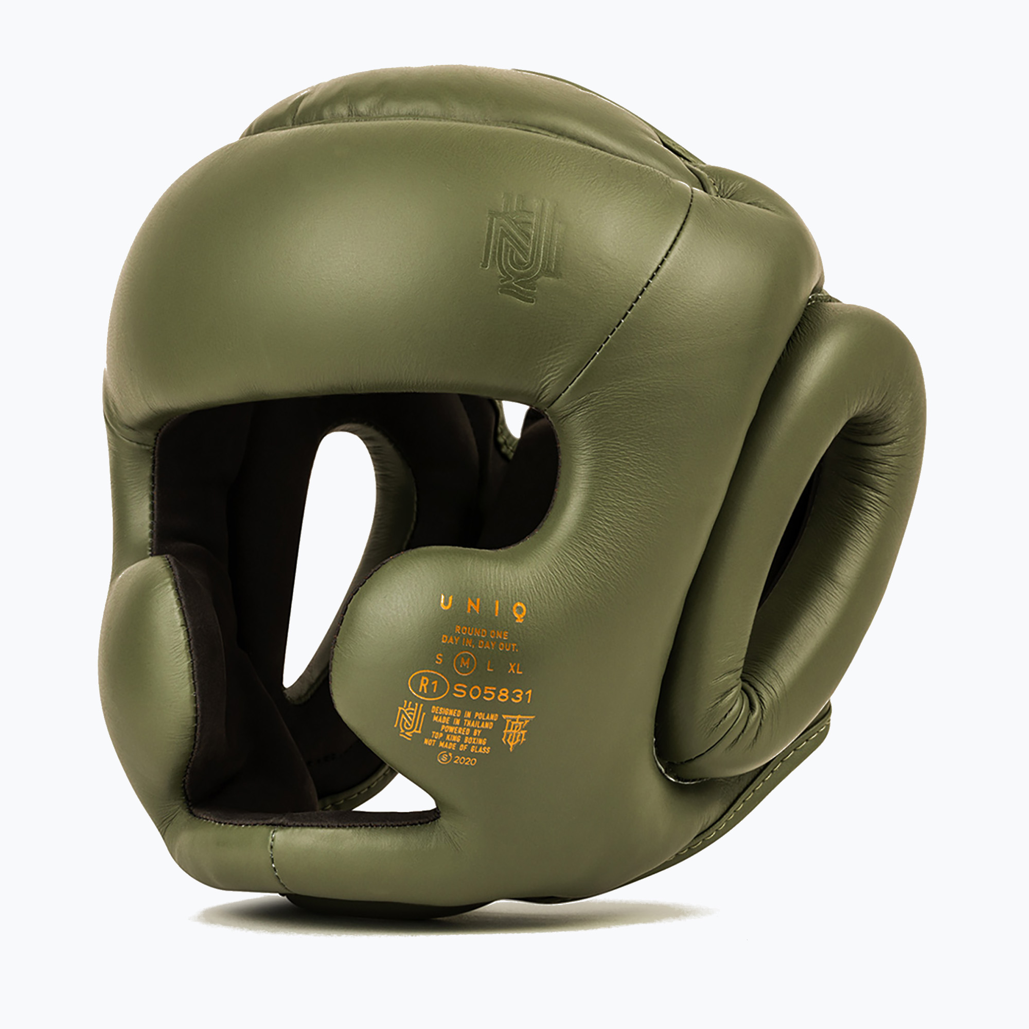 Cască de box UNIQ Full Coverage classic khaki (Full Coverage UQHGF-C3-OLIVE)