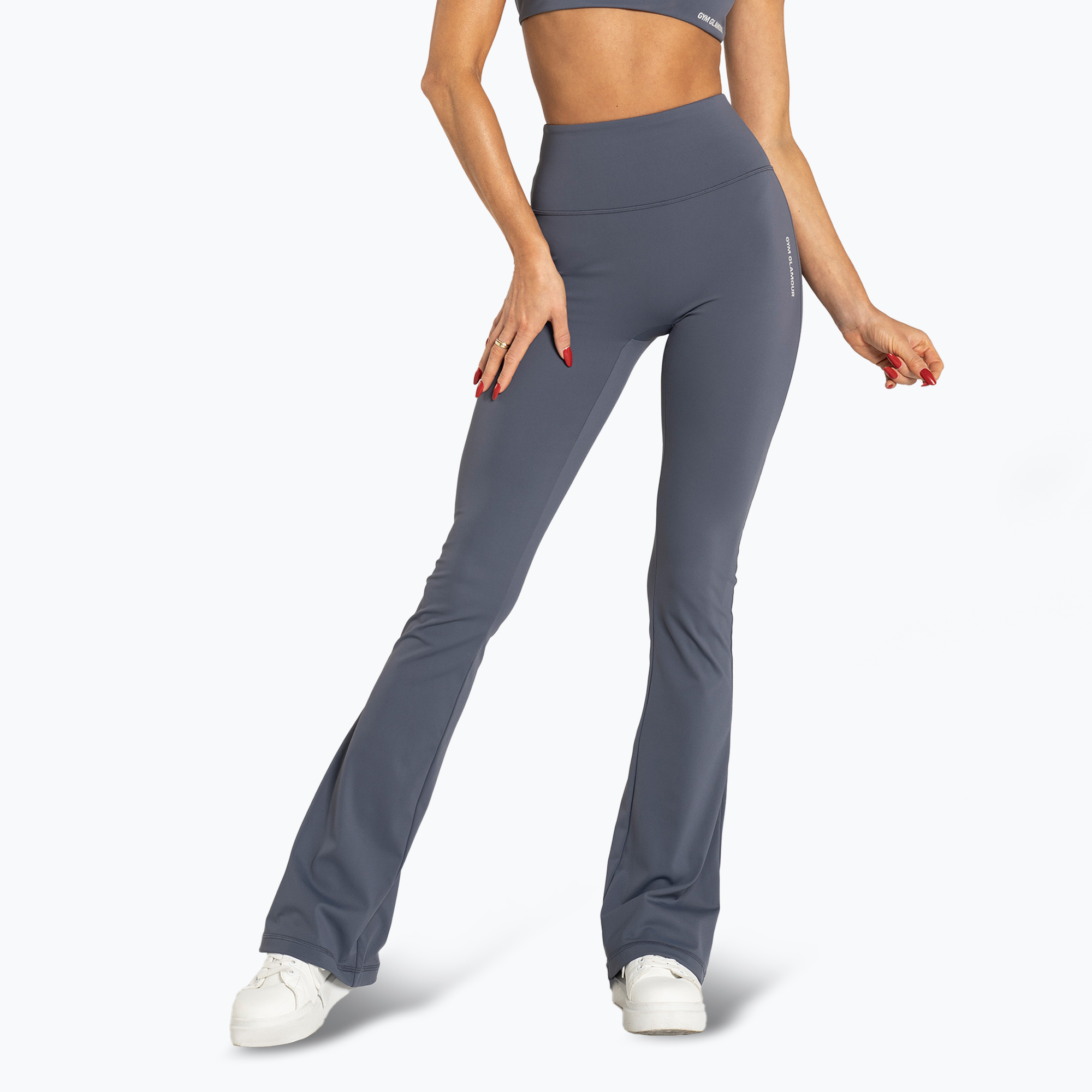 Colanți de antrenament pentru femei  Gym Glamour Flare blue (Flare 643)