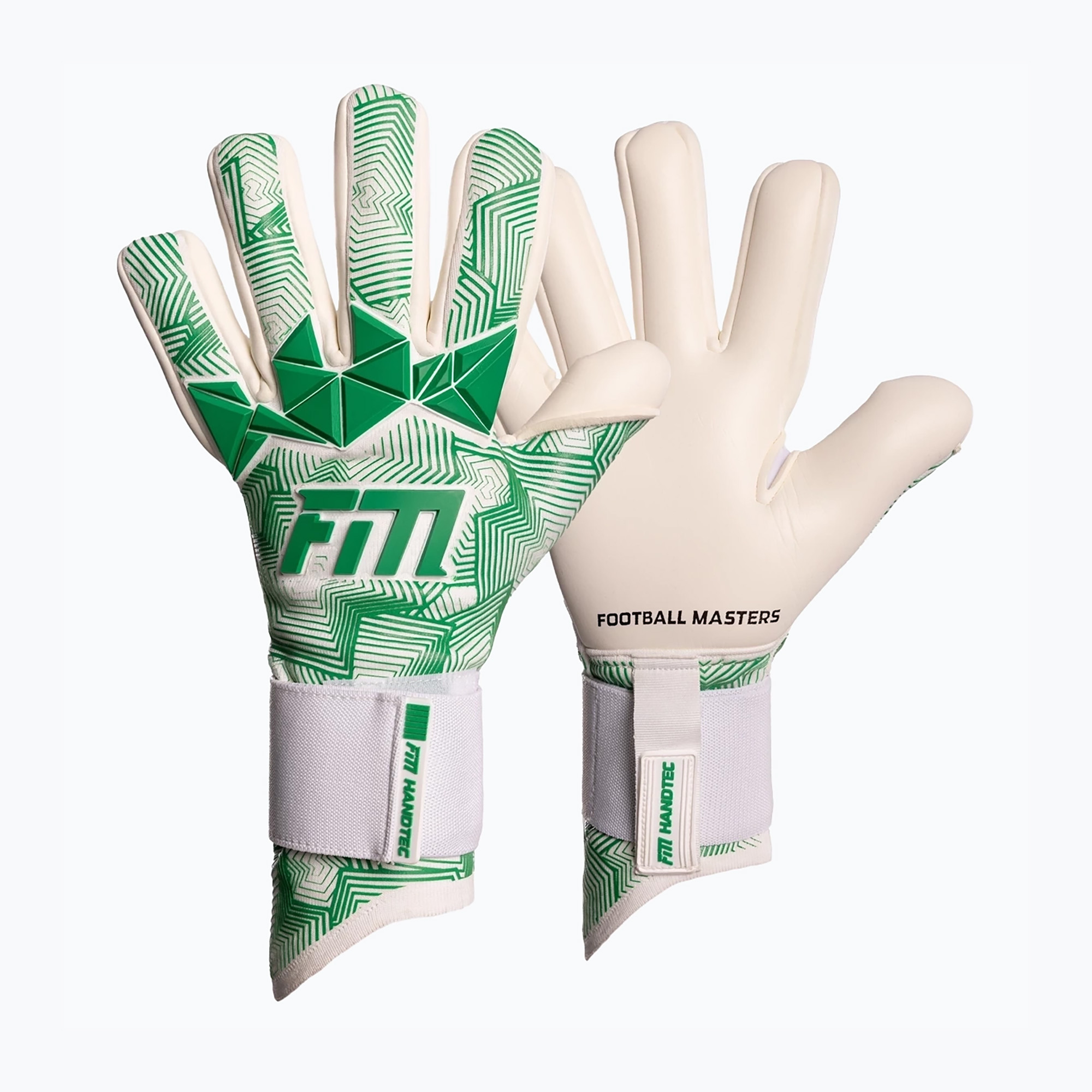 Mănuși de portar Football Masters Varis X Pro NC white/green (Varis X Pro NC 1870-3)
