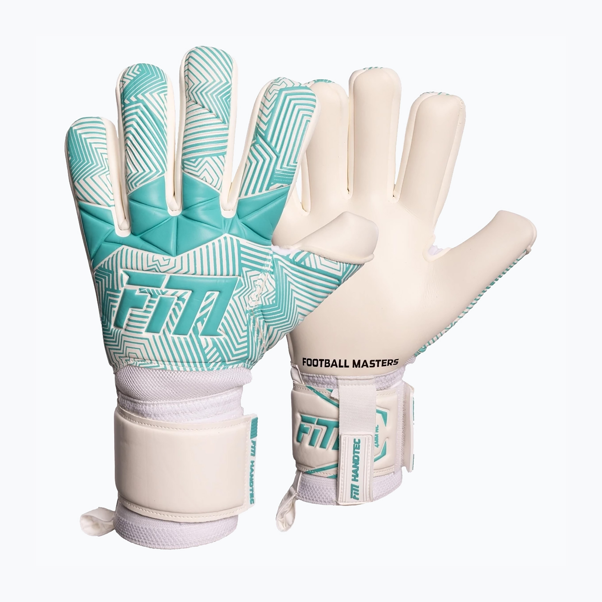 Mănuși de portar Football Masters Varis X NC white/ocean (Varis X NC 1878-3)