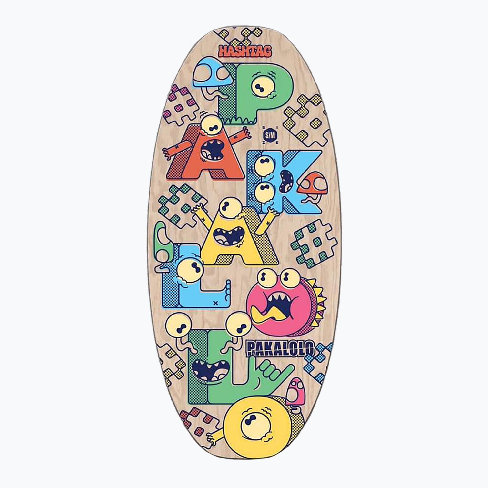 Placă de snowboard PAKALOLO Hashtag S/M Skimboard multicolor (Hashtag PK-32052)