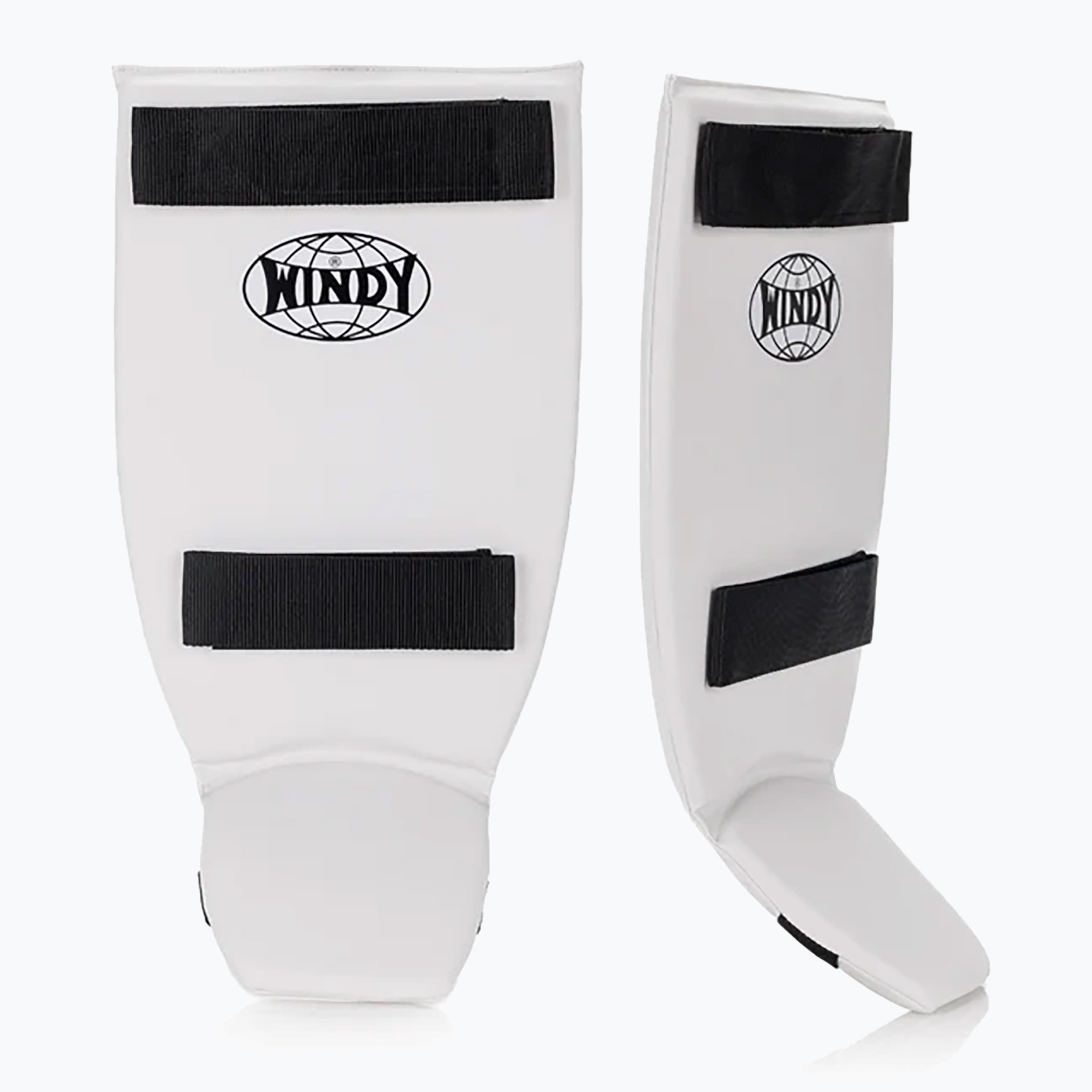 Apărători pentru tibie WINDY Classic Double Strap white