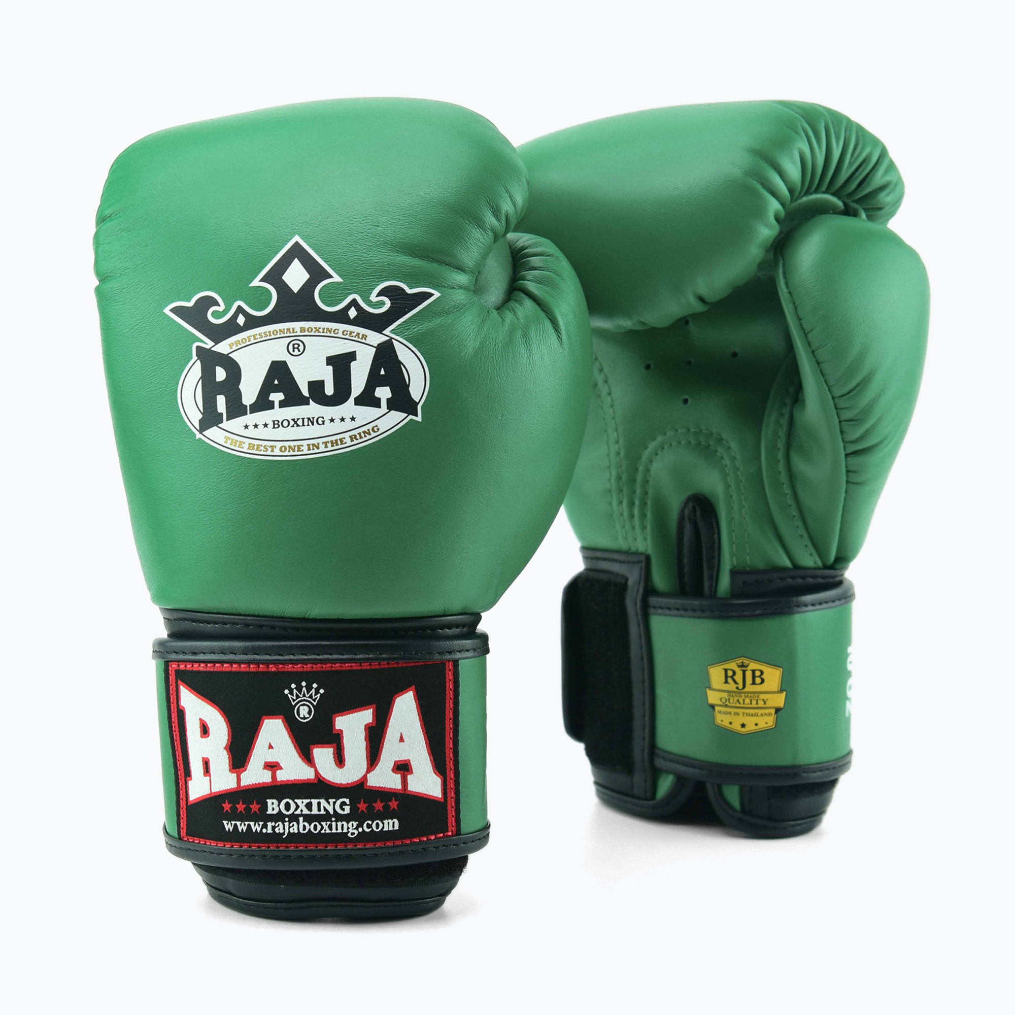 Mănuși de box RAJA BOXING Single Standard Genuine Leather green (Standard Genuine Leather RBGV-GL-1-GN)