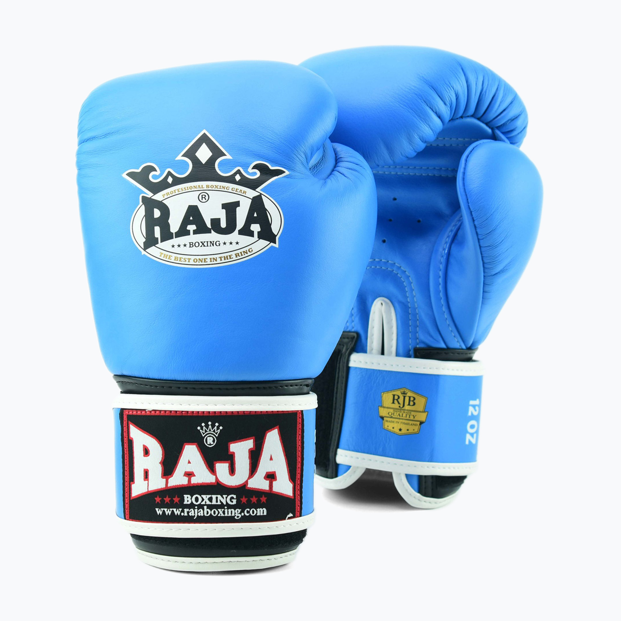 Mănuși de box RAJA BOXING Single Standard Genuine Leather light blue (Standard Genuine Leather RBGV-GL-1-LB)