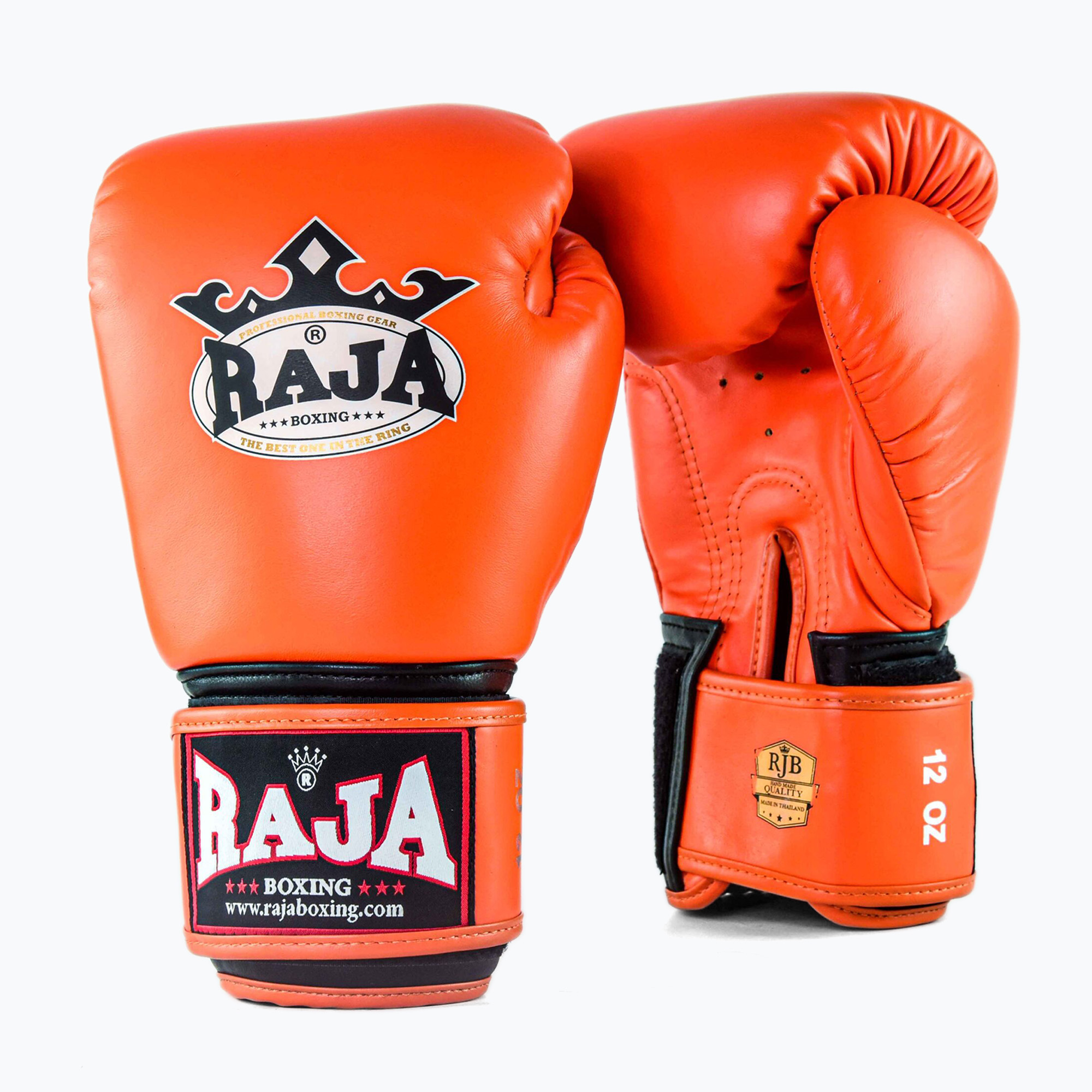 Mănuși de box RAJA BOXING Single Standard Genuine Leather orange