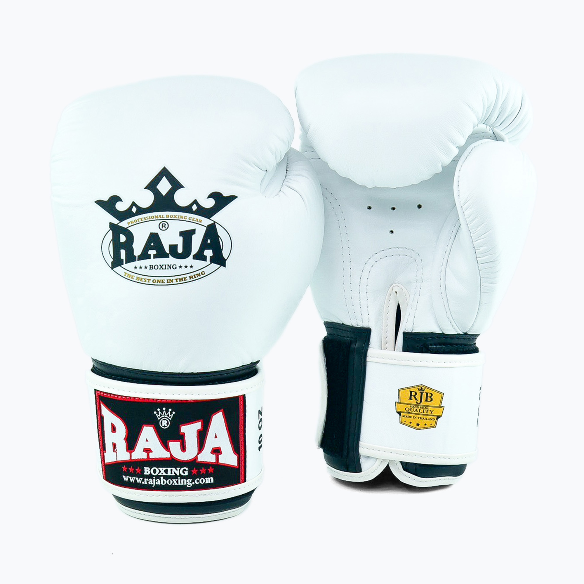 Mănuși de box RAJA BOXING Single Standard Genuine Leather white