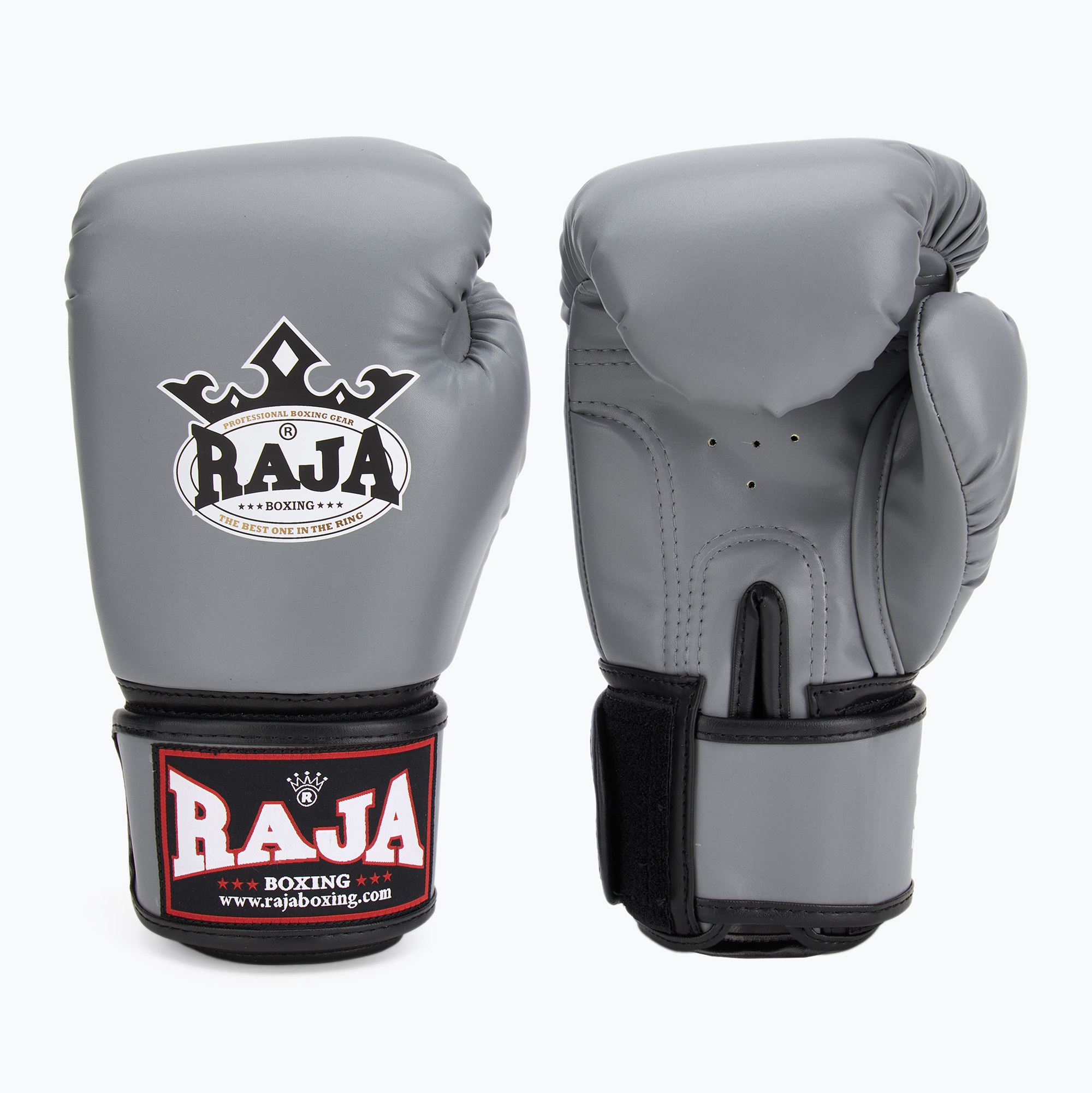 Mănuși de box RAJA BOXING Single Semi Leather grey (Single Semi Leather RBGV-SL-1-GY)
