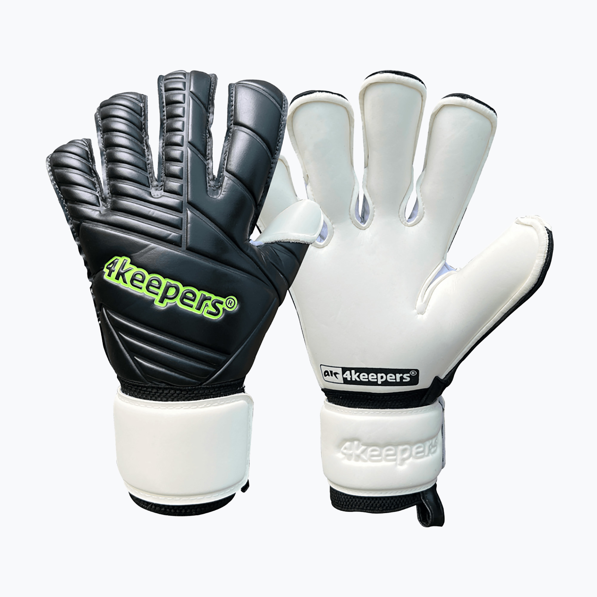 Mănuși de portar pentru copii 4keepers Retro 42 Black RF2G Jr negru (RETRO42RF2GJR)