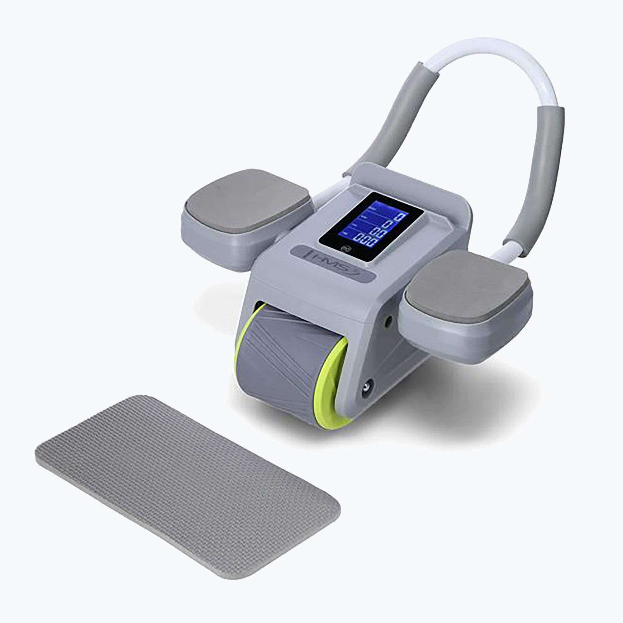 Rolă automată pentru exersarea mușchilor abdominali cu afișaj HMS KA08 gri (KA08 17-38-030)