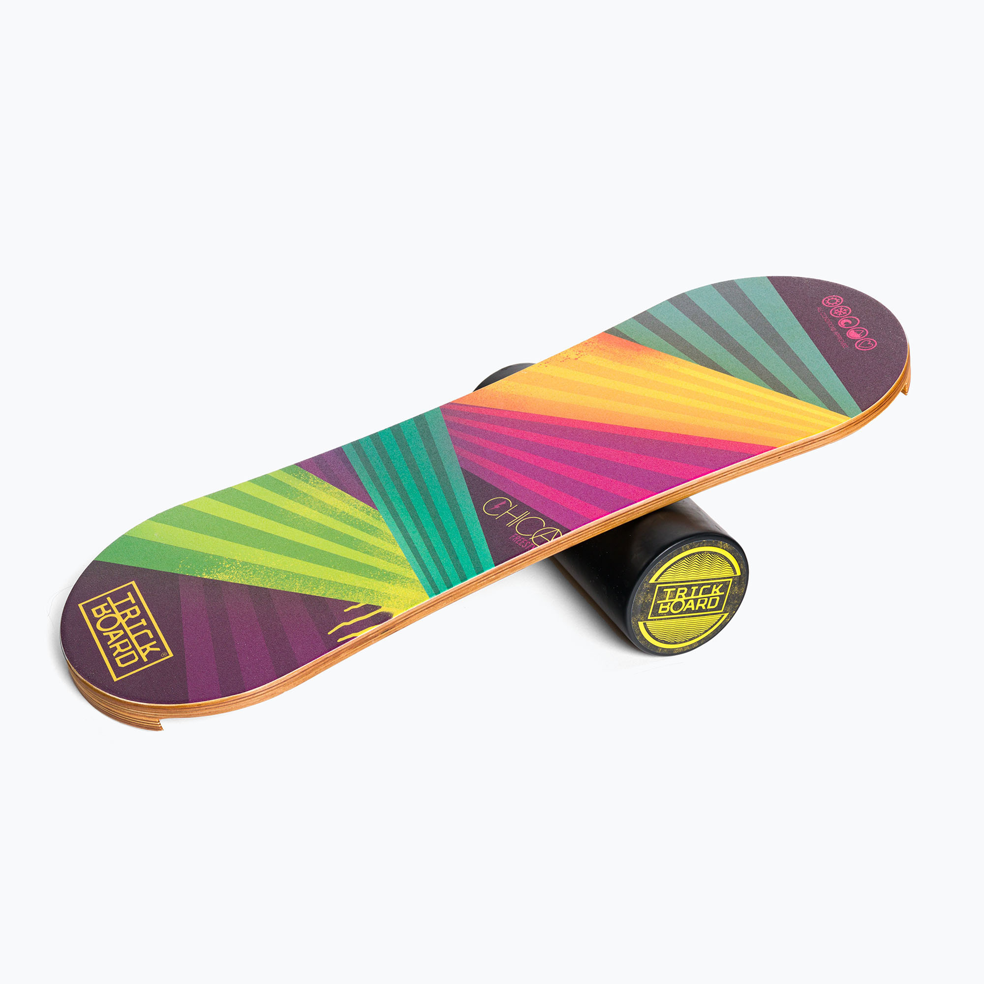 Placă de echilibru cu rolă Trickboard Classic Chica colorată TB-17193 (Chica TB-17193)