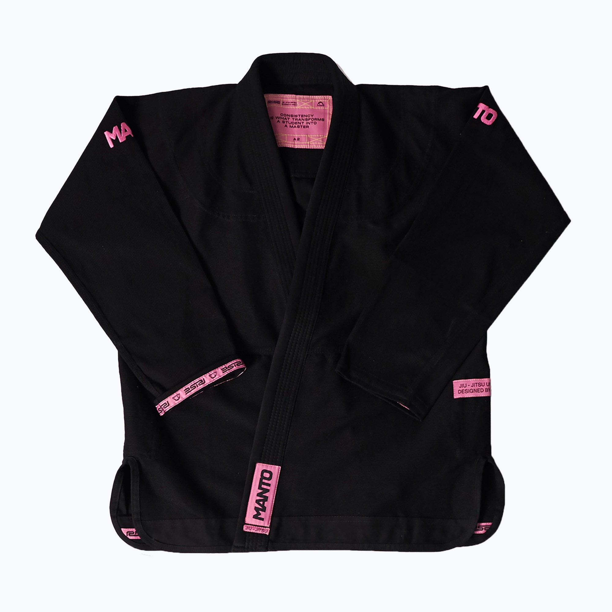 GI pentru BJJ MANTO Rise 2.0 black/pink (Rise 2.0 MNG990)