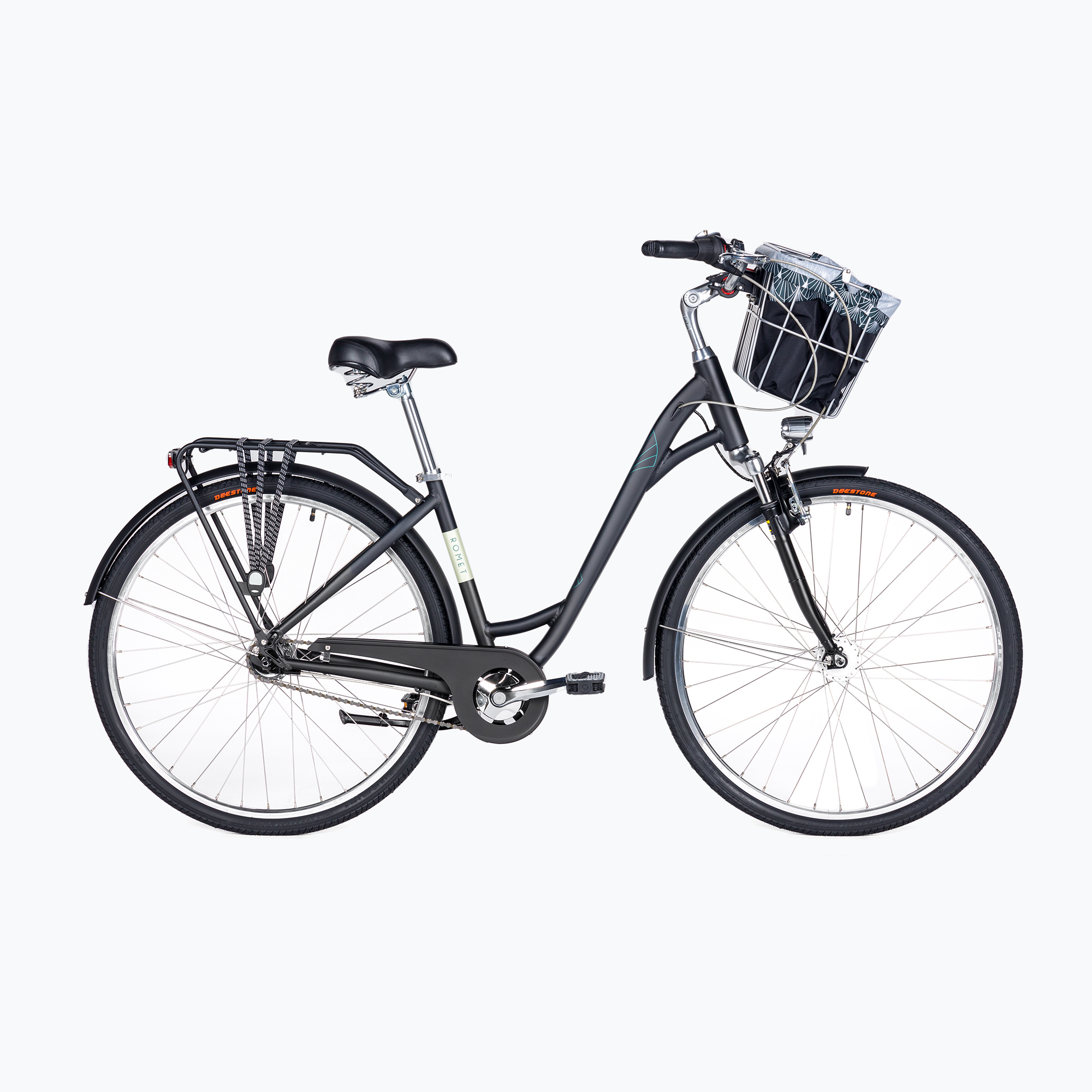 Biciclete de oraș pentru femei Romet Art Deco Lux negru 2228549 (Art Deco Lux 2228549)