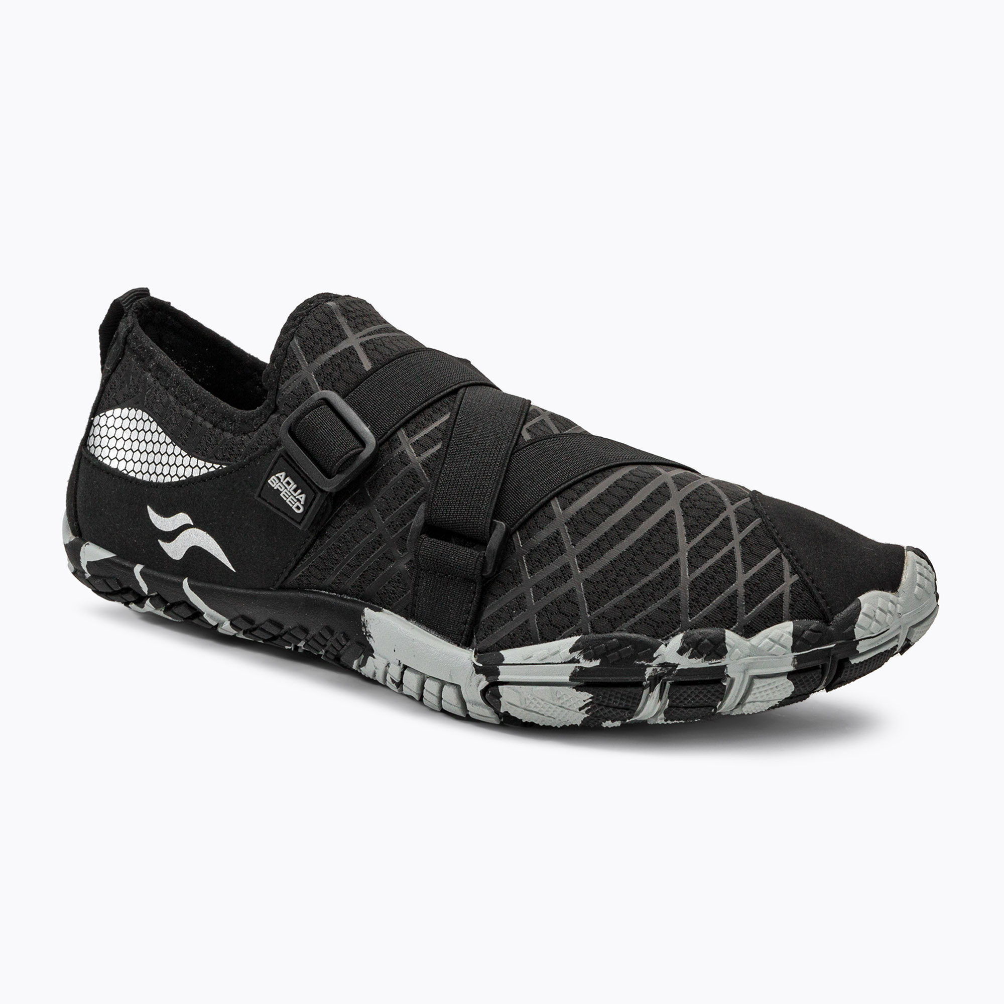 Pantofi de apă AQUA-SPEED Tortuga negru și alb 635 (Tortuga 635)