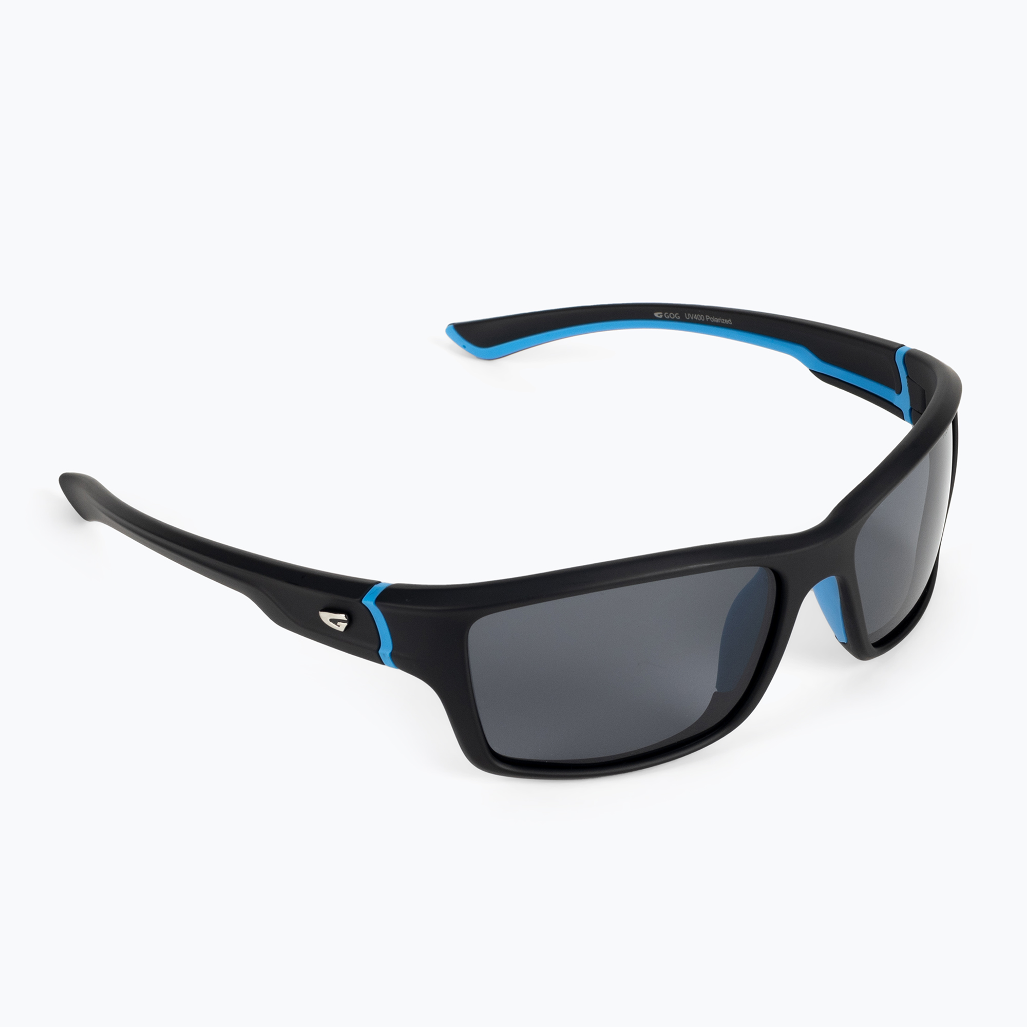 Ochelari de soare GOG Alpha outdoor negru mat / albastru / fum E206-2P
