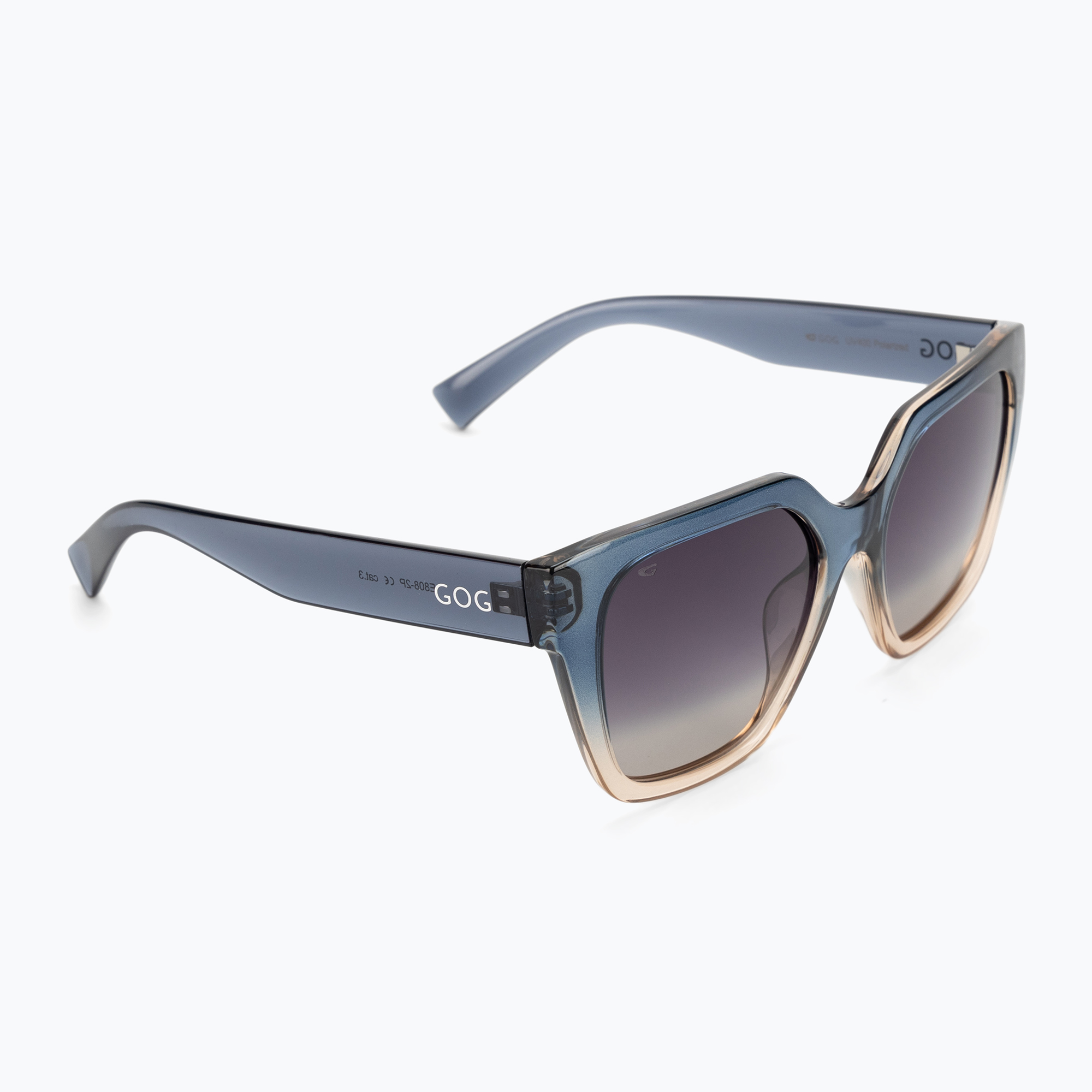 Ochelari de soare pentru femei GOG Hazel fashion cristal gri / maro / gradient fumuriu E808-2P
