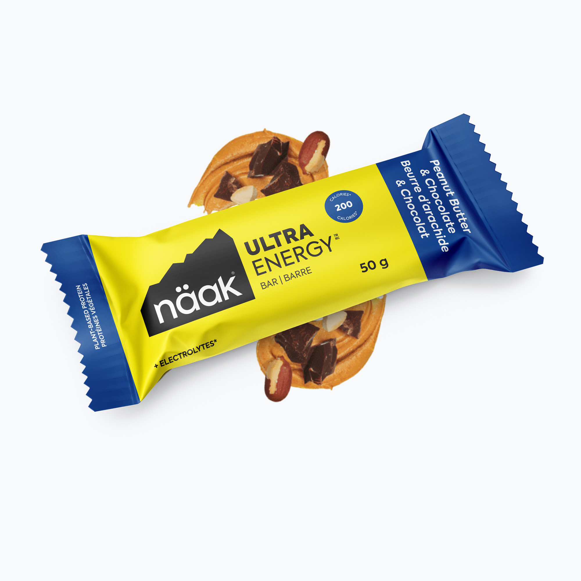 Näak Ultra Energy bar 50 g unt de arahide și ciocolată (Ultra Energy EBPC-1B-EU)