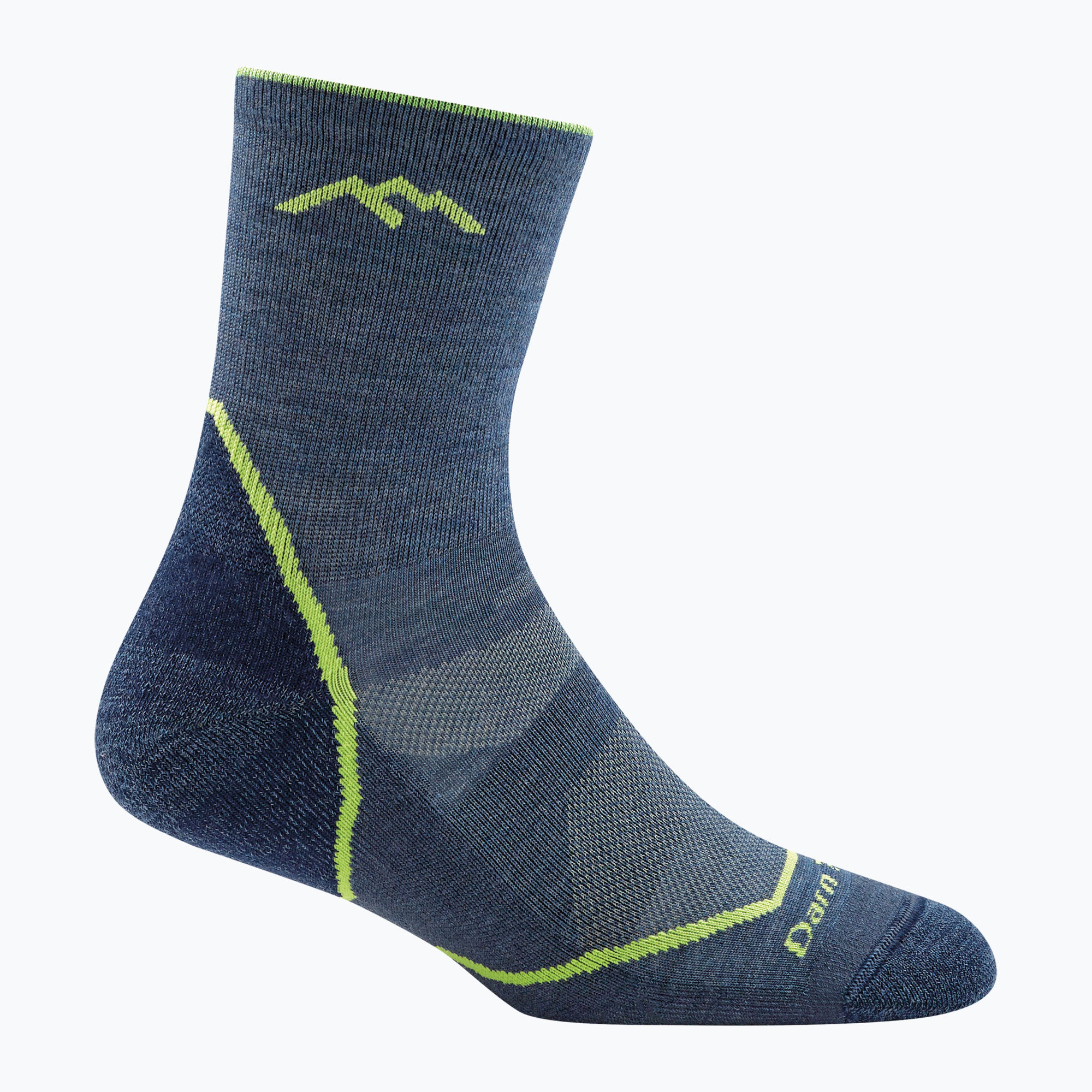 Șosete de trekking pentru copii Darn Tough Light Hiker Micro Crew denim