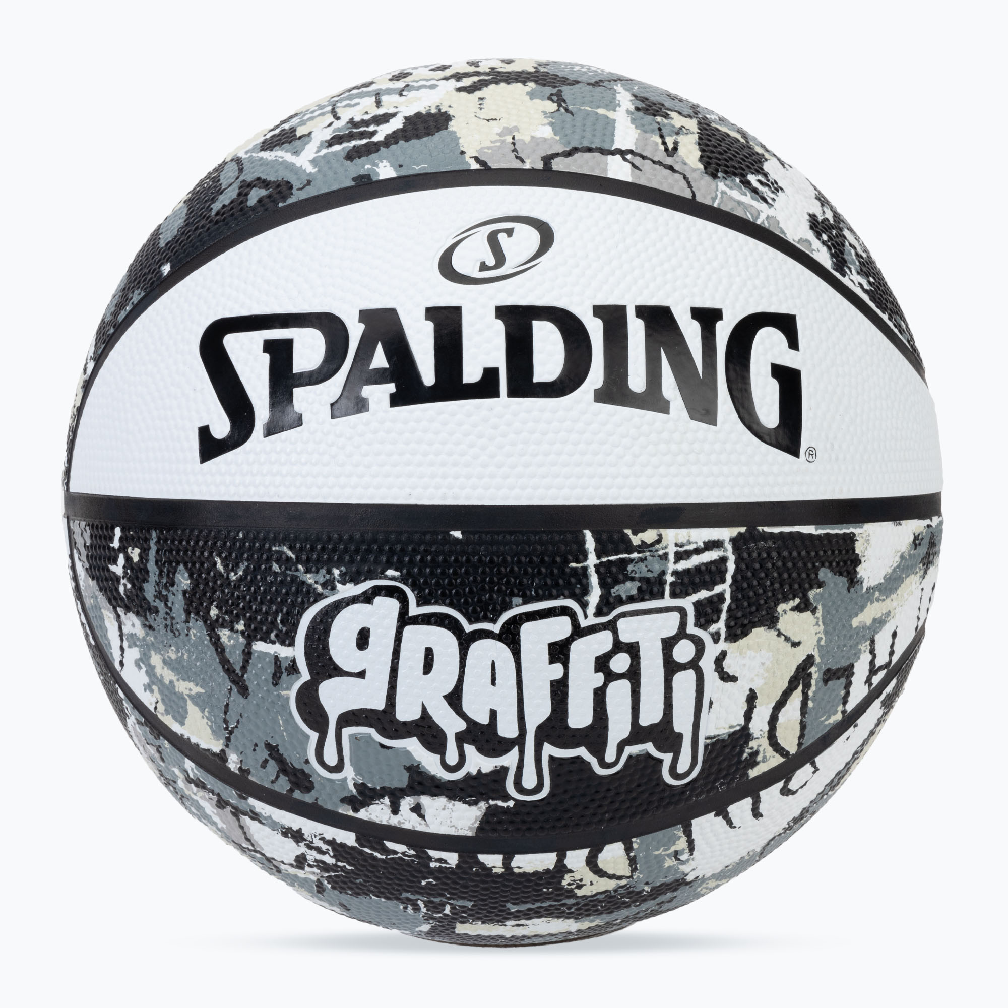 Minge de baschet Spalding Graffiti biały mărimea 7