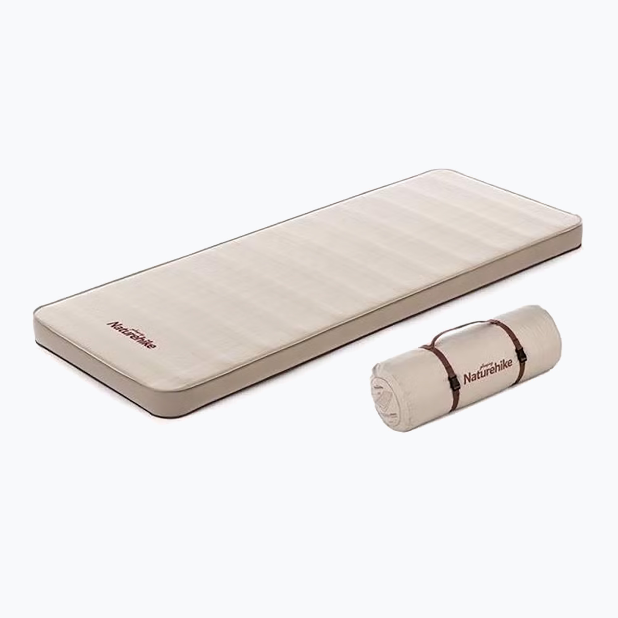 Covoraș autogonflabil Naturehike Single Self Inflating Sleeping Pad beige (Single Self Inflating Sleeping Pad NH20FCD08)