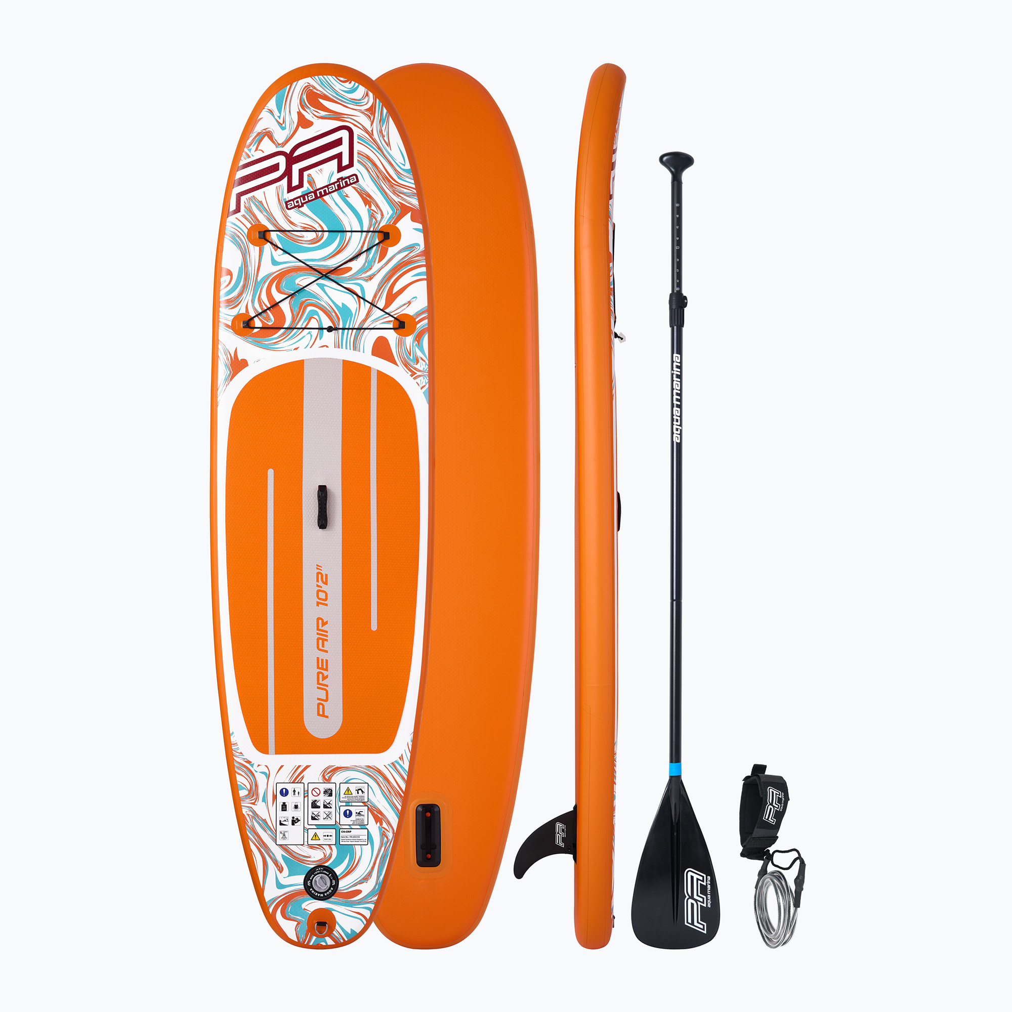 Placă SUP Aqua Marina Pure Air All-Round iSUP Coast 10'2" orange