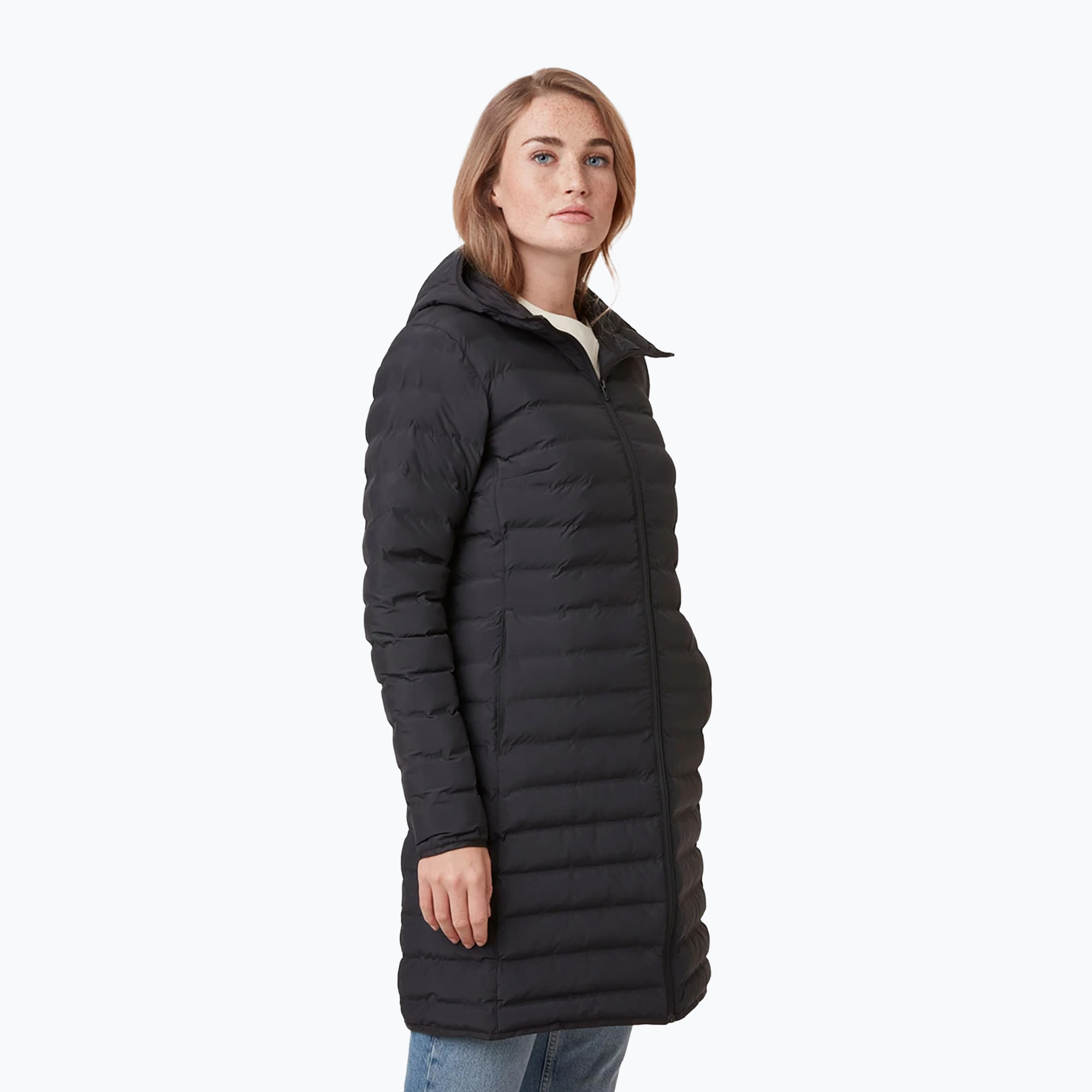 Palton cu puf pentru femei Helly Hansen Mono Material Insulator negru 53506_990 (Mono Material Insulator Coat 53506_990)