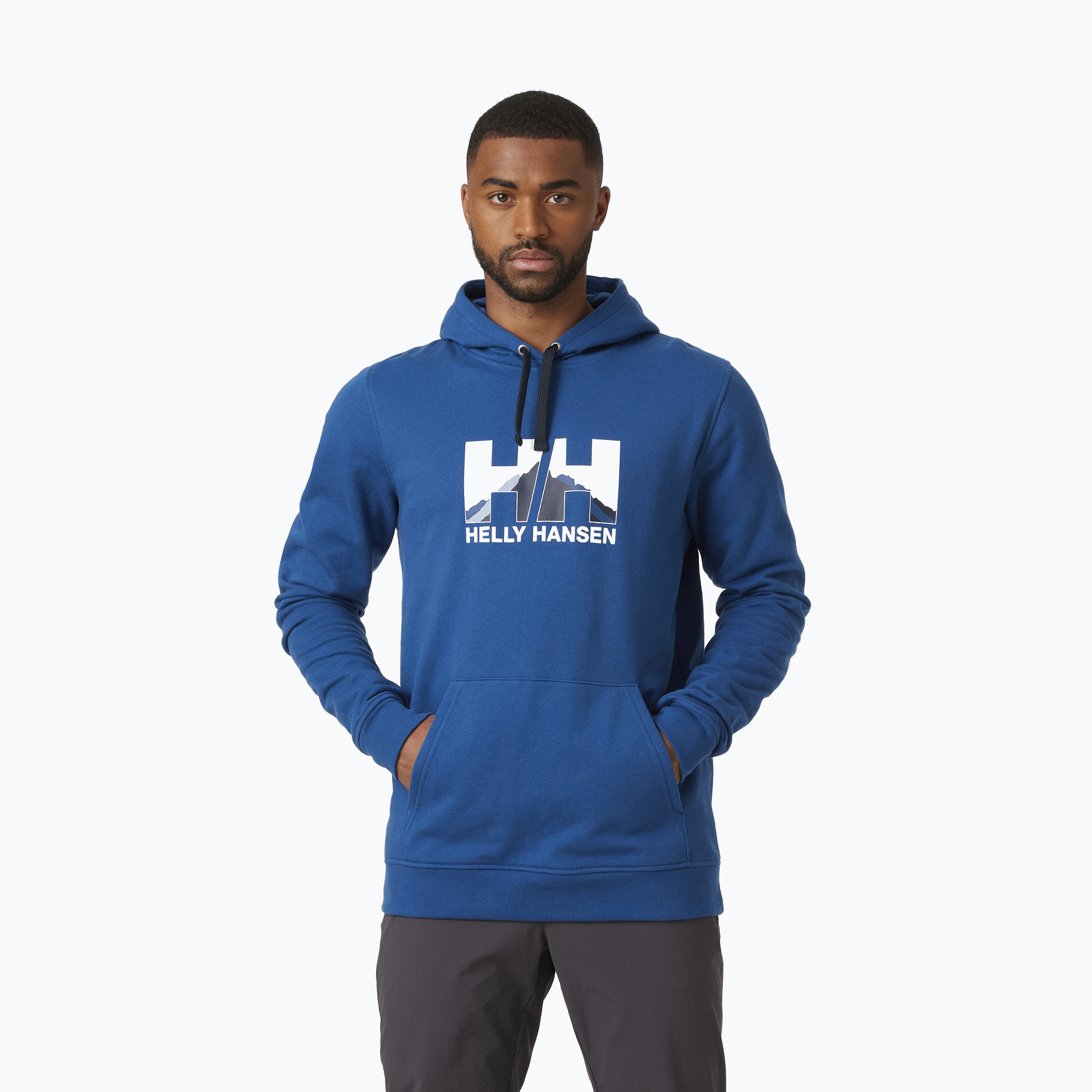 Hanorac de trekking pentru bărbați Helly Hansen Nord Graphic Pull Over 606 albastru 62975