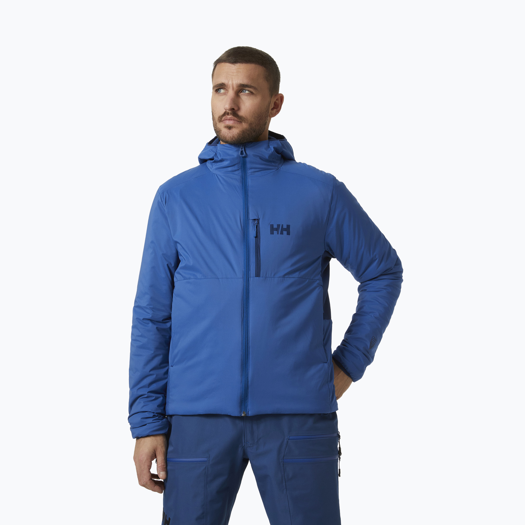 Helly Hansen bărbați Odin Stretch Hooded Insulator jachetă cu glugă în jos 606 albastru 62833 (Odin Stretch Hooded Insulator 62833_606)