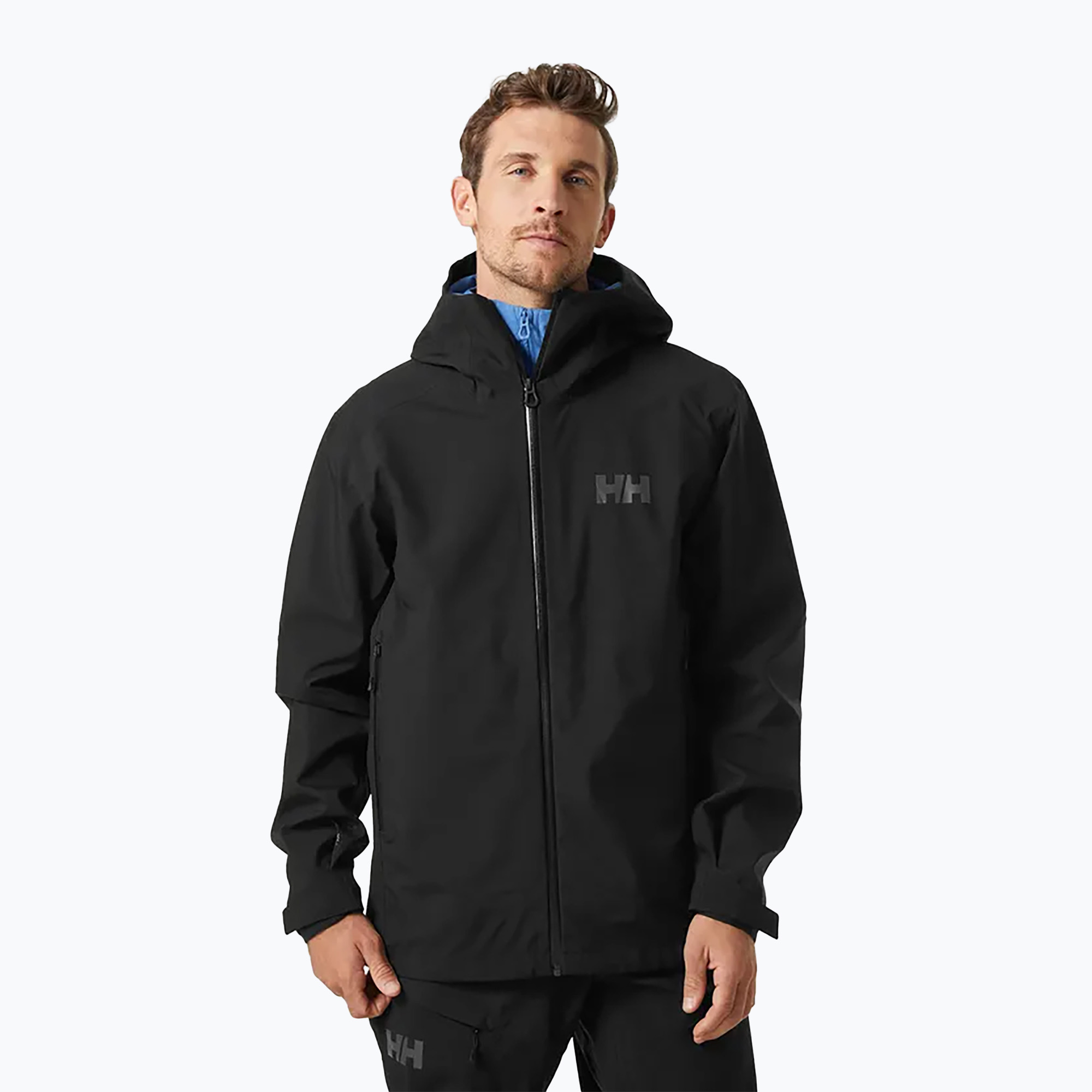 Jacheta hardshell pentru bărbați Helly Hansen Verglas 3L negru 63144_990 (Verglas 3L 63144_990)