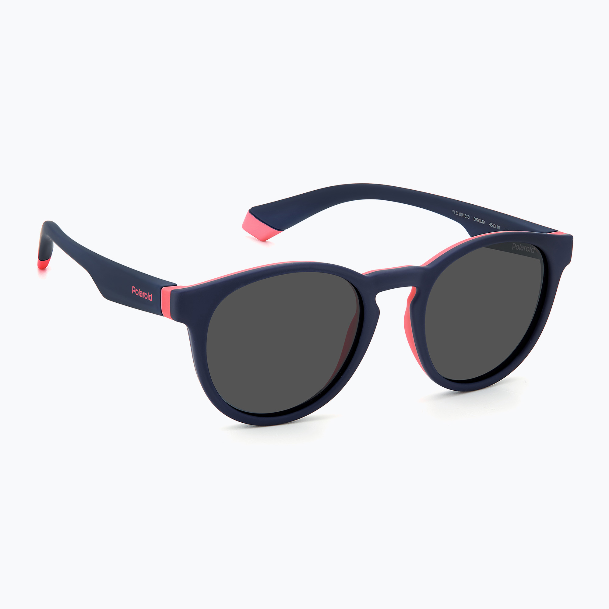 Ochelari de soare pentru copii Polaroid PLD 8048/S blue pink/grey polarized (PLD 8048/S 204872BR045M9)