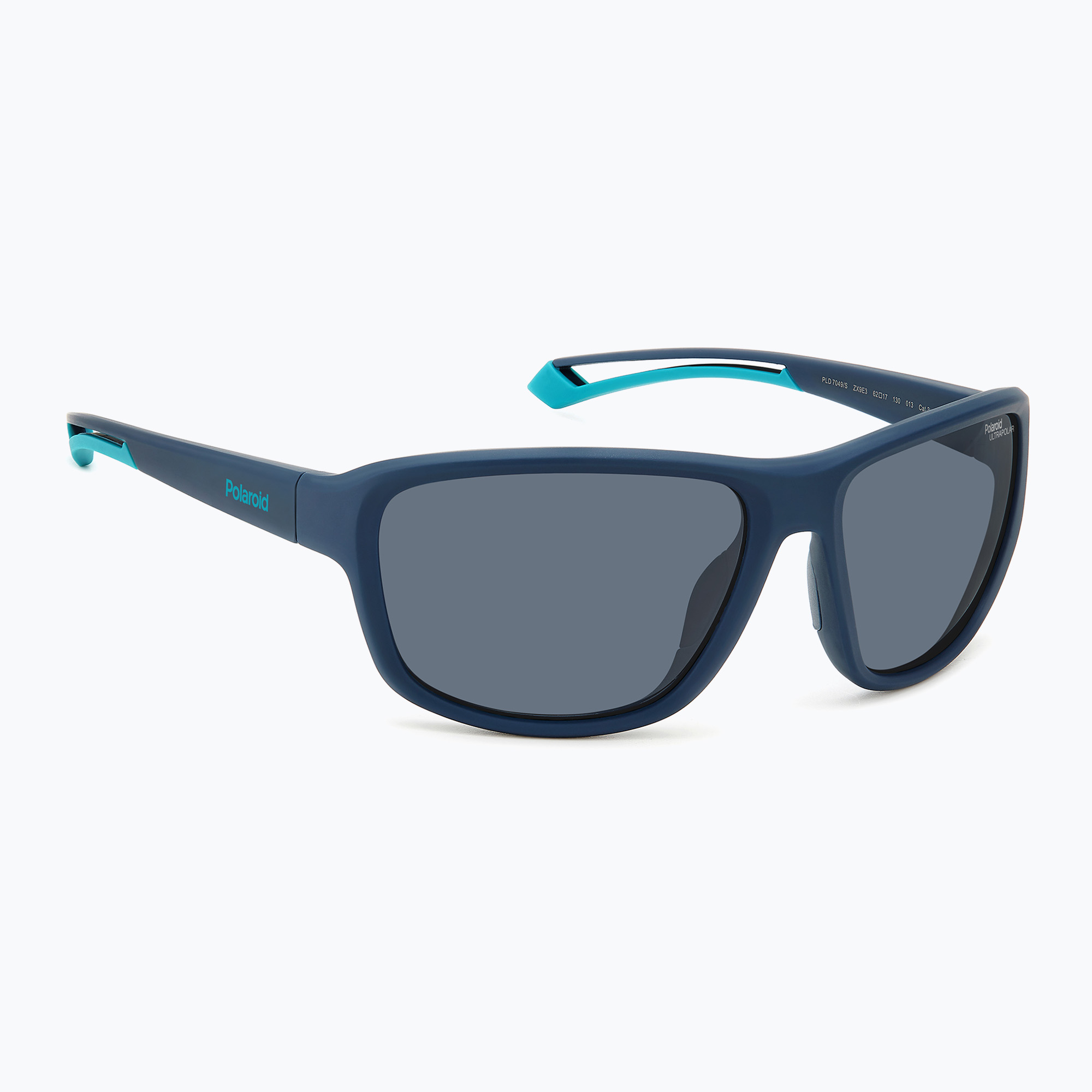 Ochelari de soare Polaroid PLD 7049/S blue azure/grey polarized high contrast