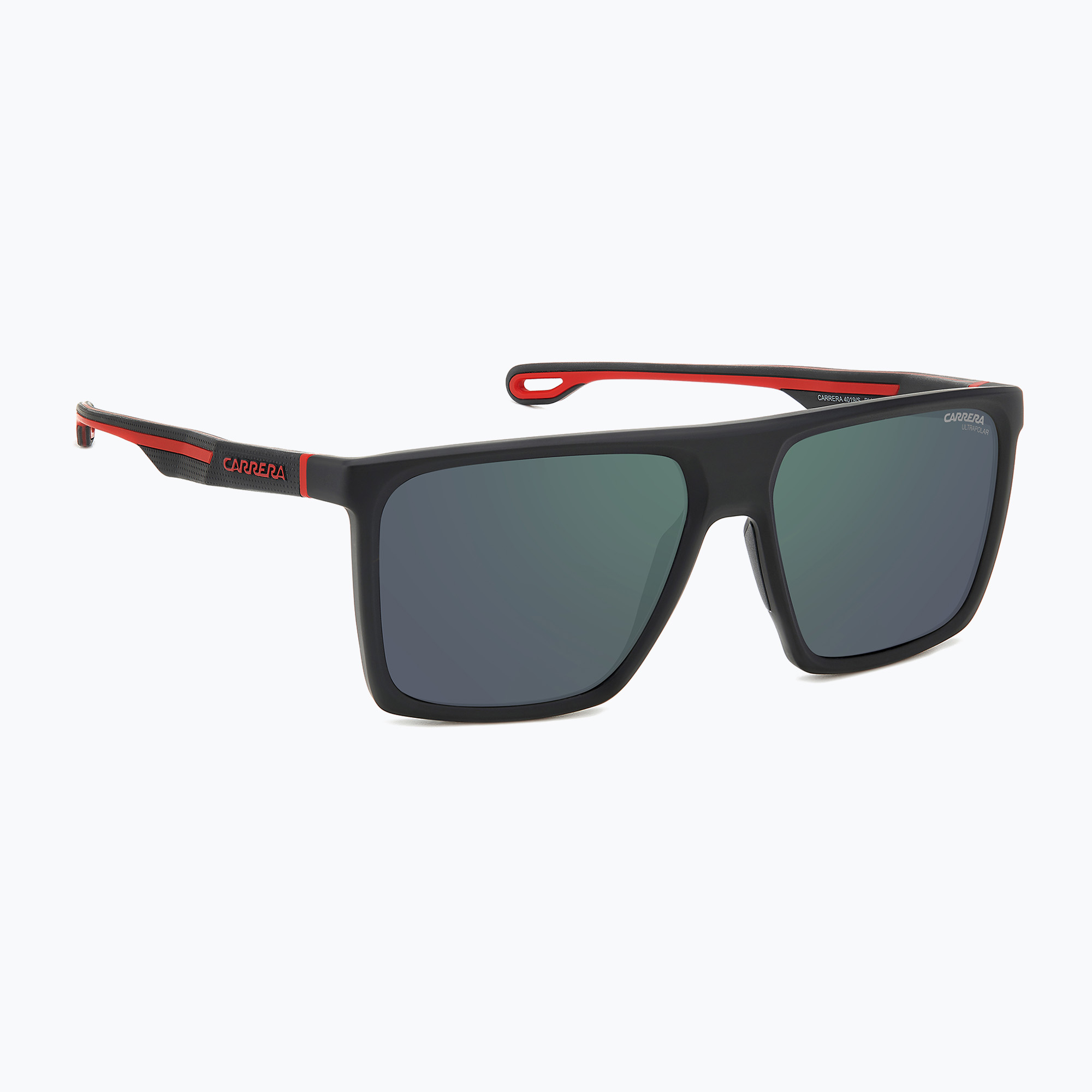 Ochelari de soare pentru bărbați Carrera 4019/S matte black red/green grey hight contrast anti reflex (4019/S 206758BLX58Q3)