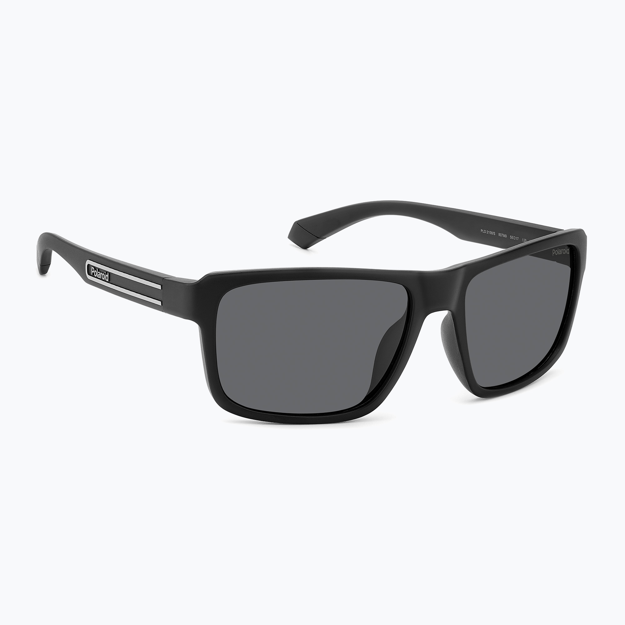 Ochelari de soare pentru bărbați Polaroid PLD 2158/S black/grey polarized (PLD 2158/S 20673280758M9)