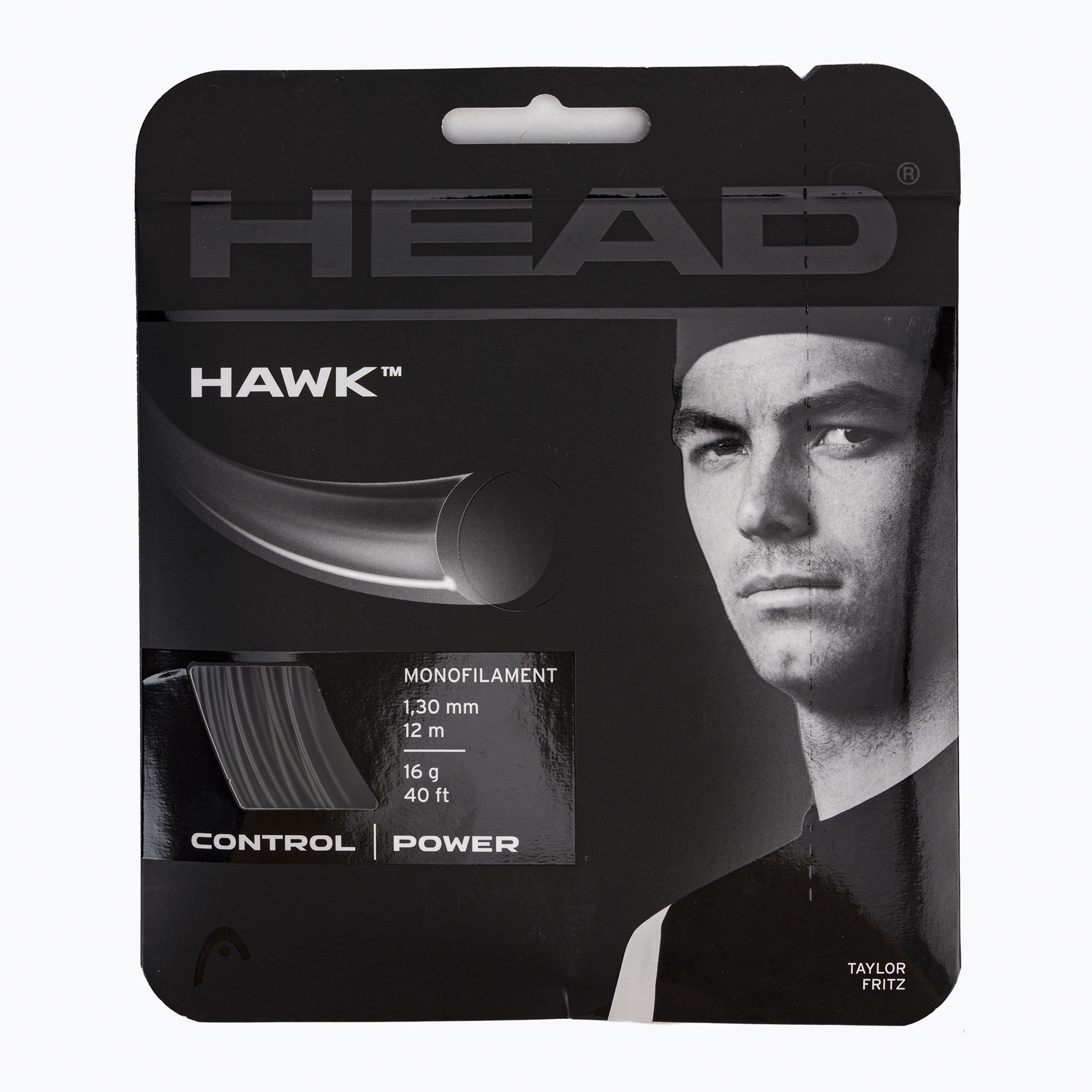 HEAD Hawk coardă de tenis negru 281103 (Hawk 281103)