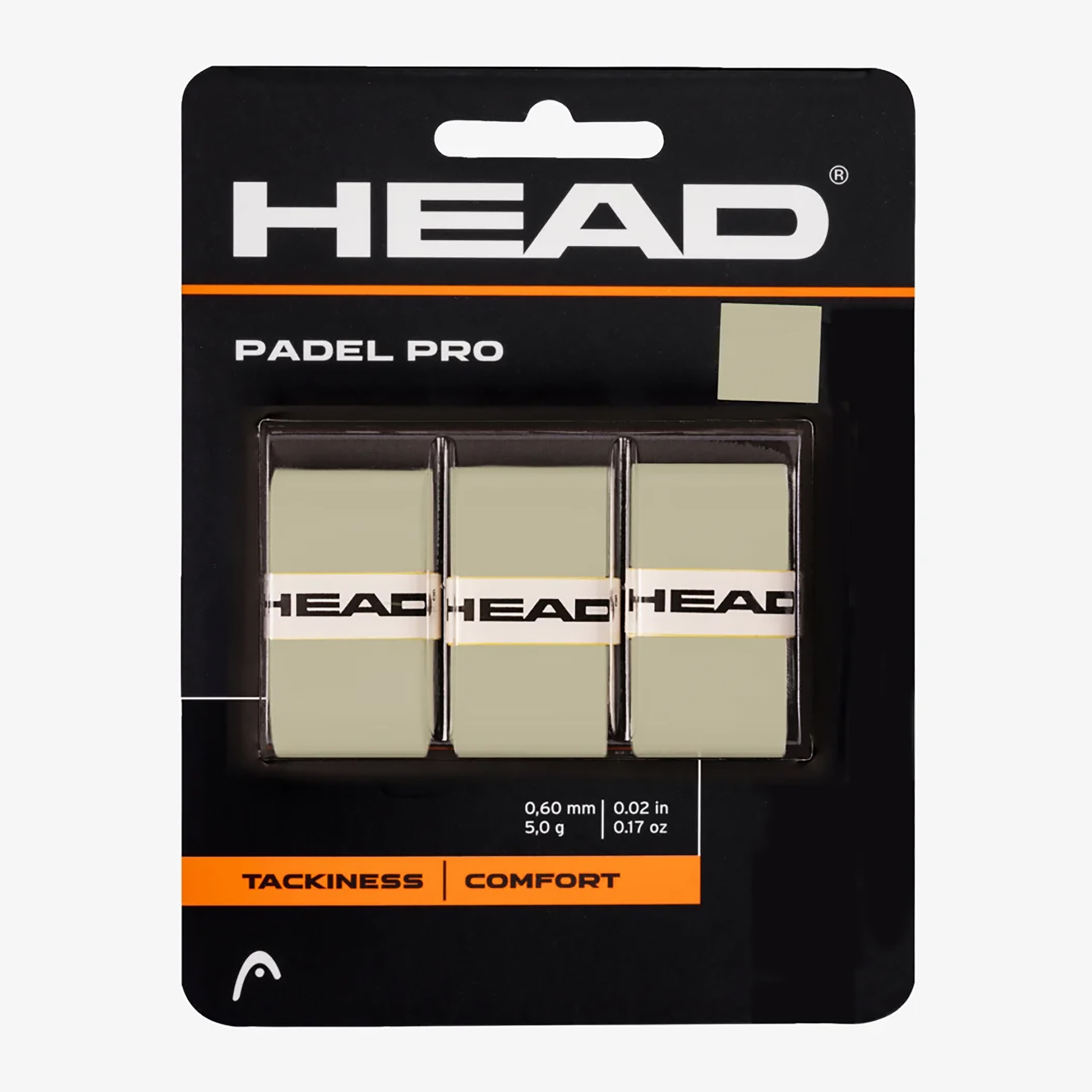 Învelișuri pentru rachete de padel HEAD Padel Pro 3 szt. grey (Padel Pro 285111)